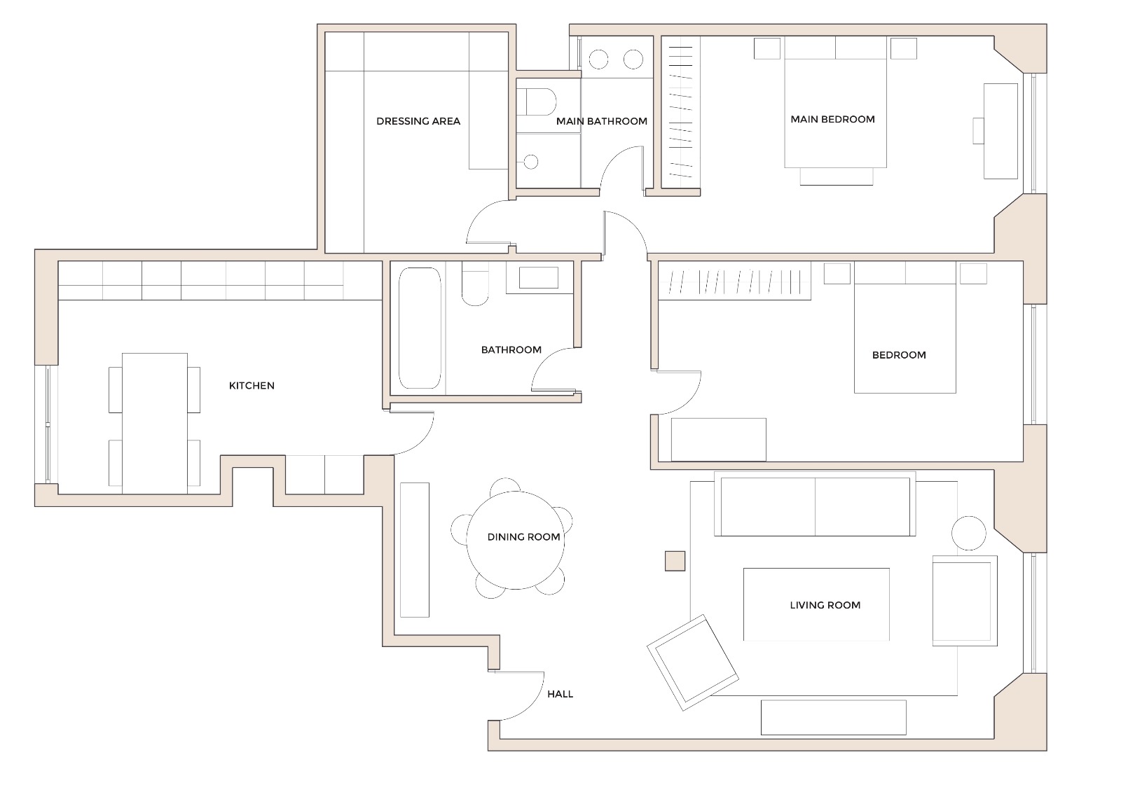Plano del apartamento