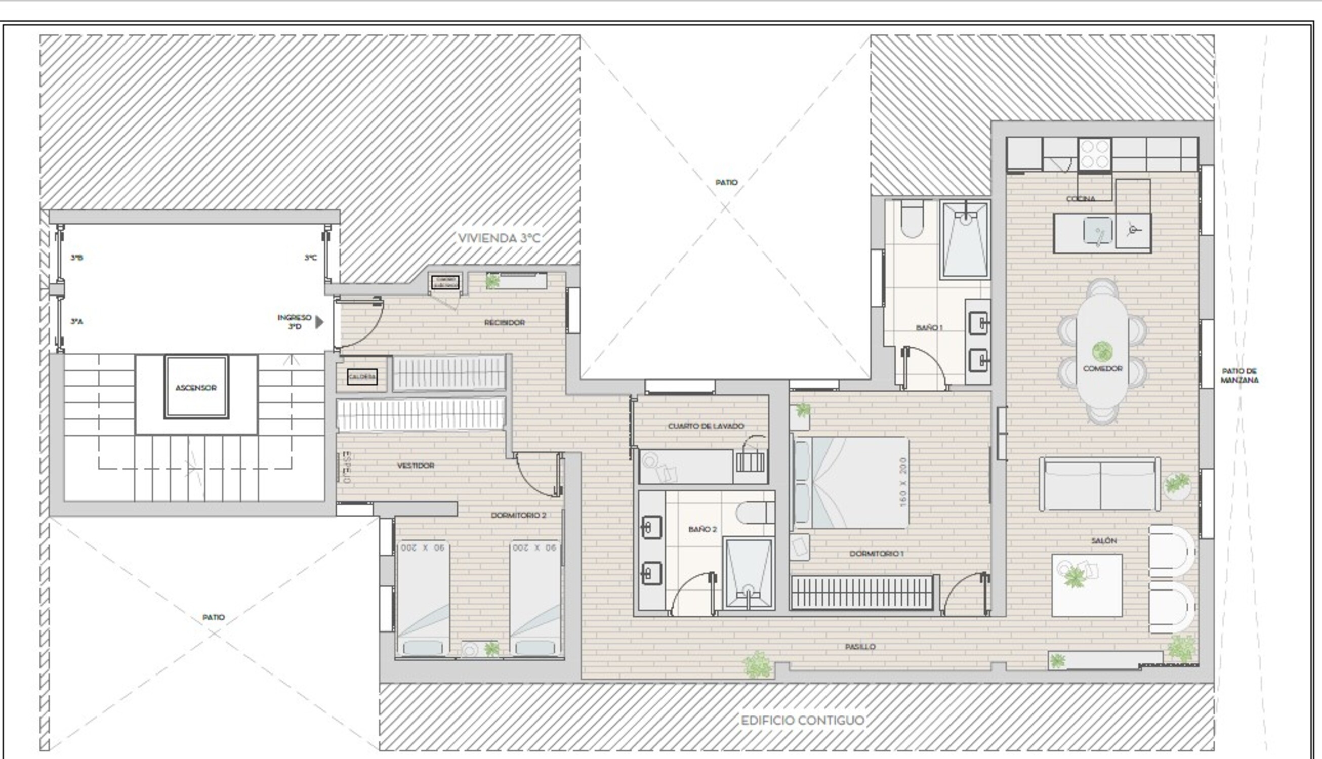 Plano del apartamento