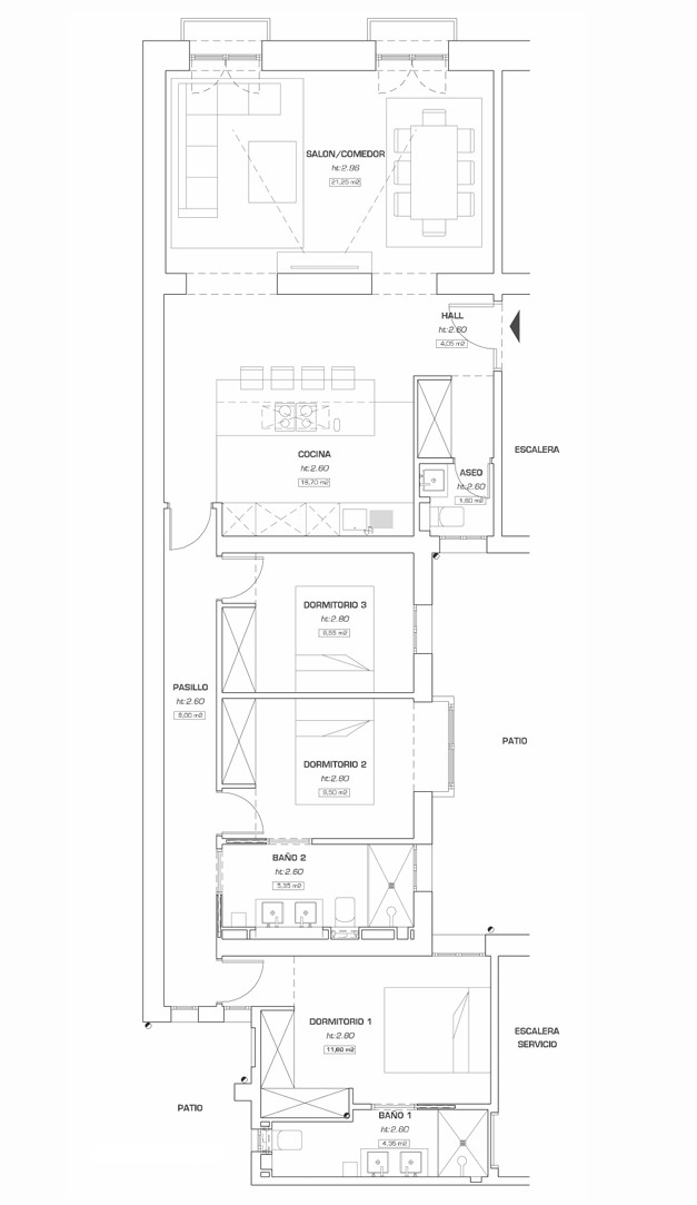 Plano del apartamento