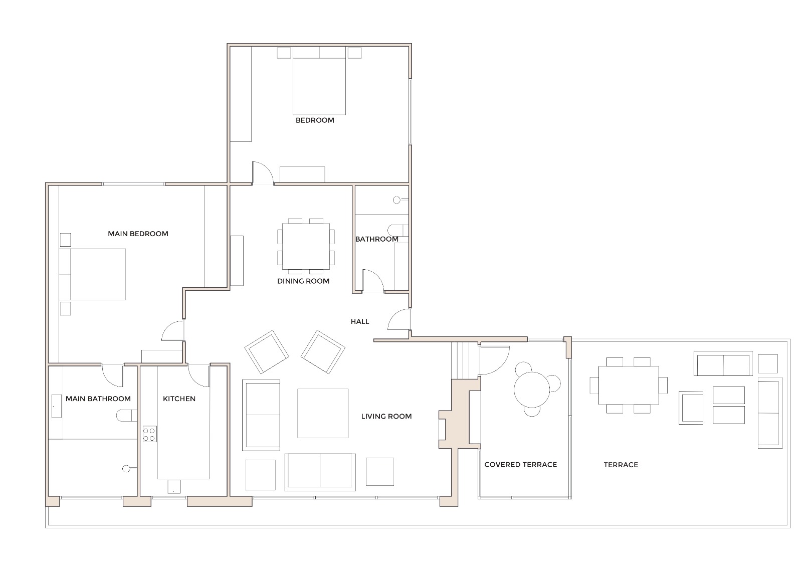 Plano del apartamento