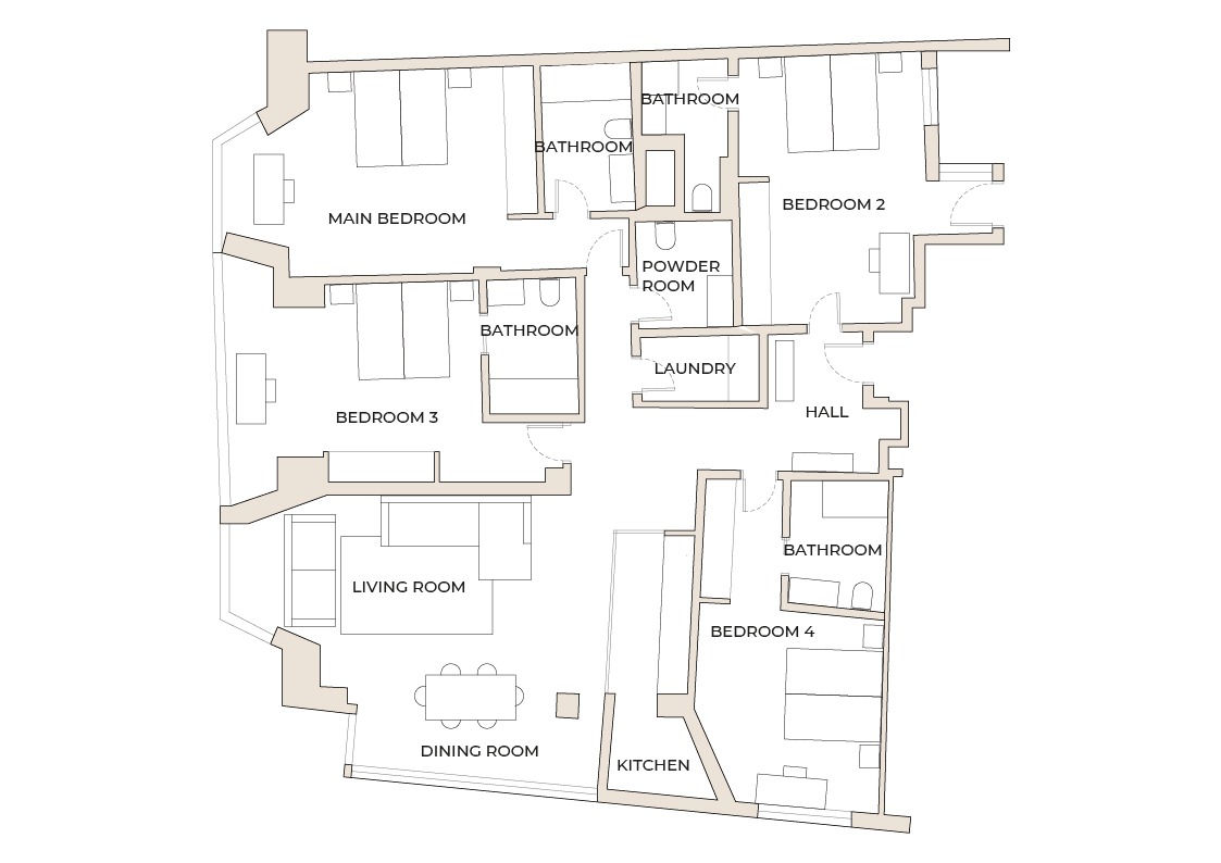 Plano del apartamento