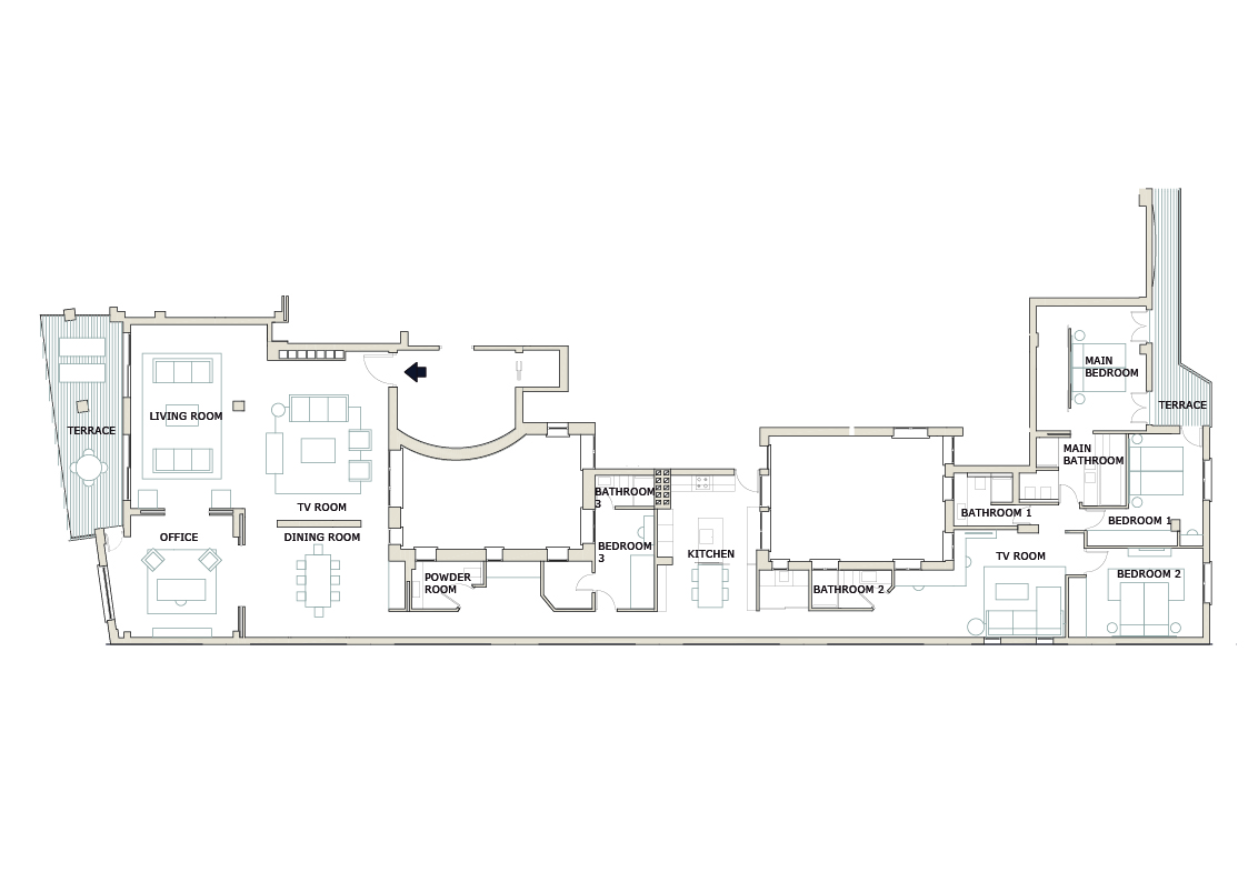 Plano del apartamento