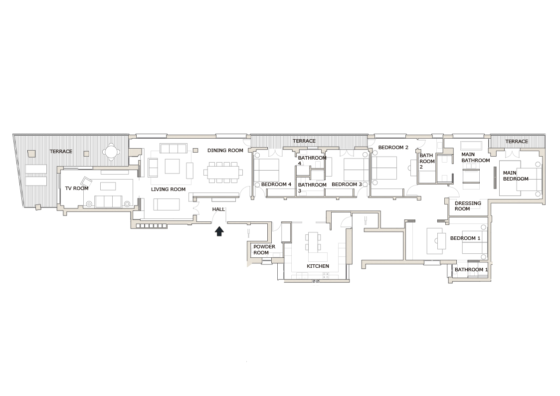 Plano del apartamento