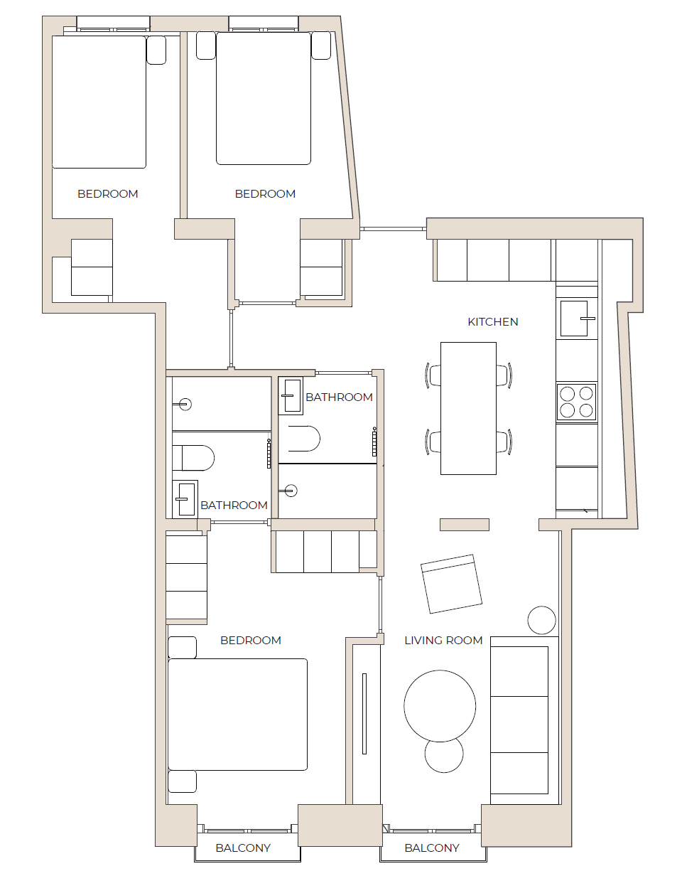 Plano del apartamento
