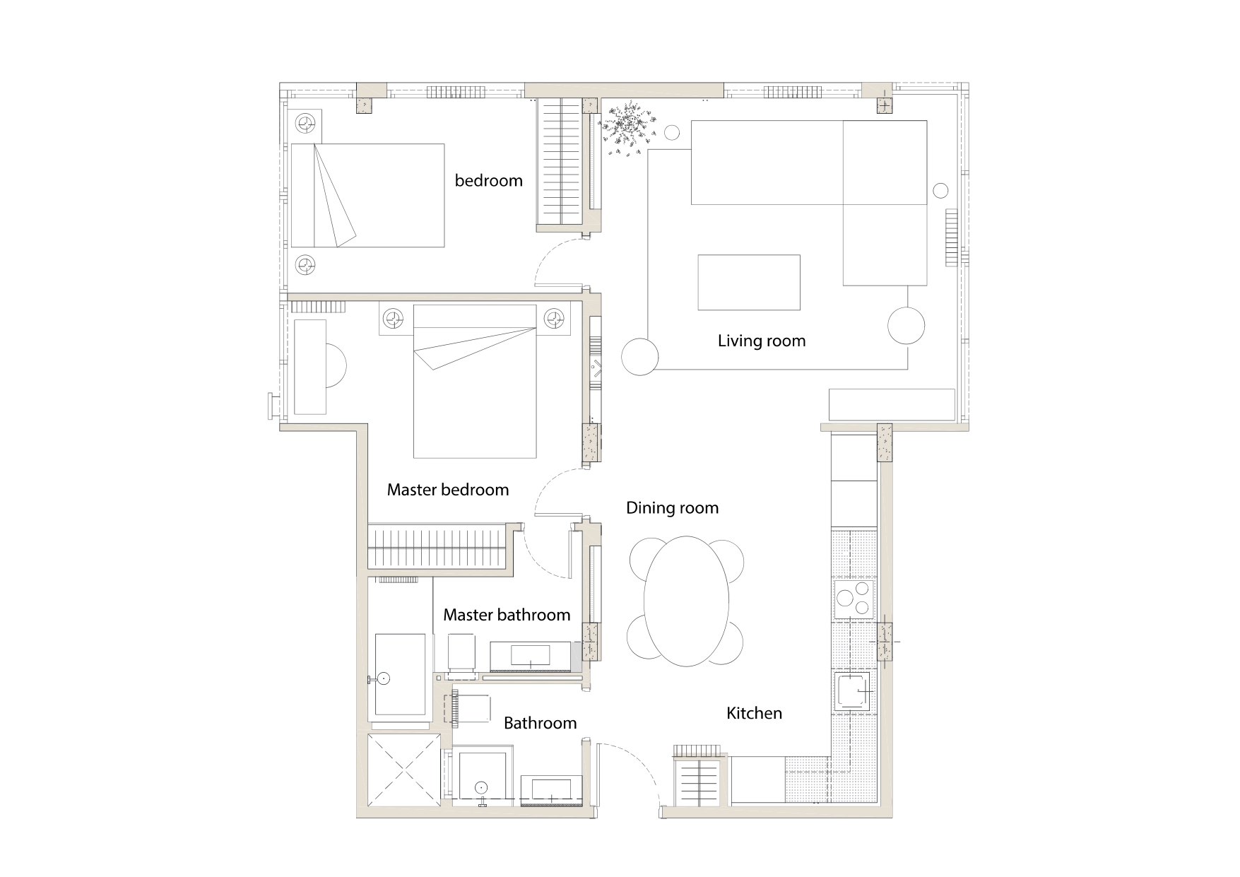 Plano del apartamento