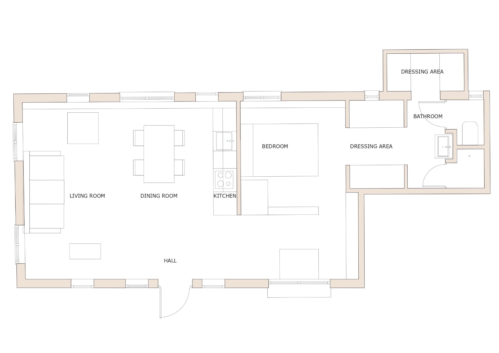 Plano del apartamento