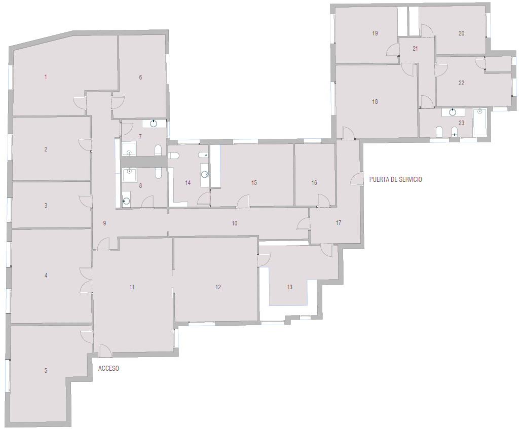 Plan of the apartment