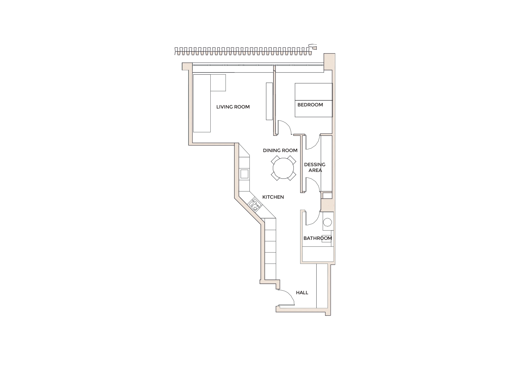 Plan of the apartment