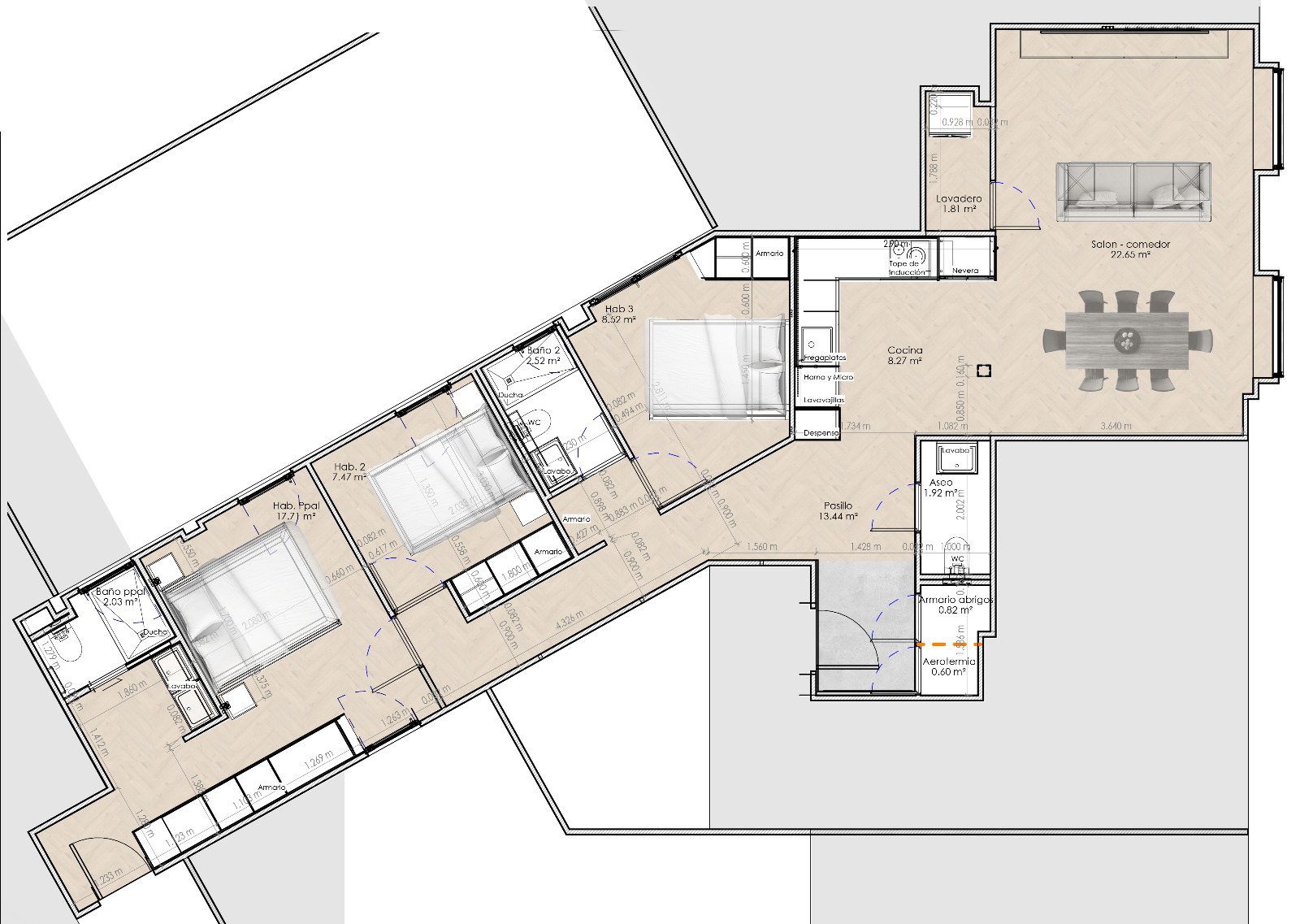 Plano del apartamento