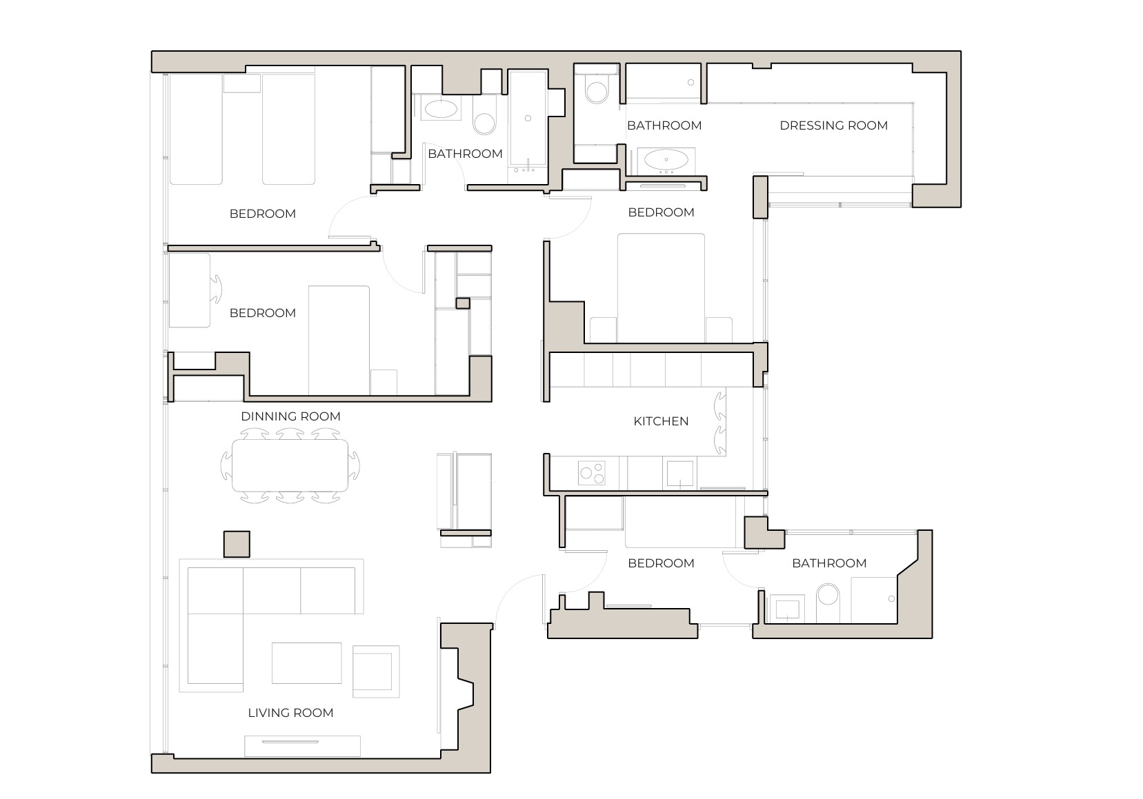 Plano del apartamento