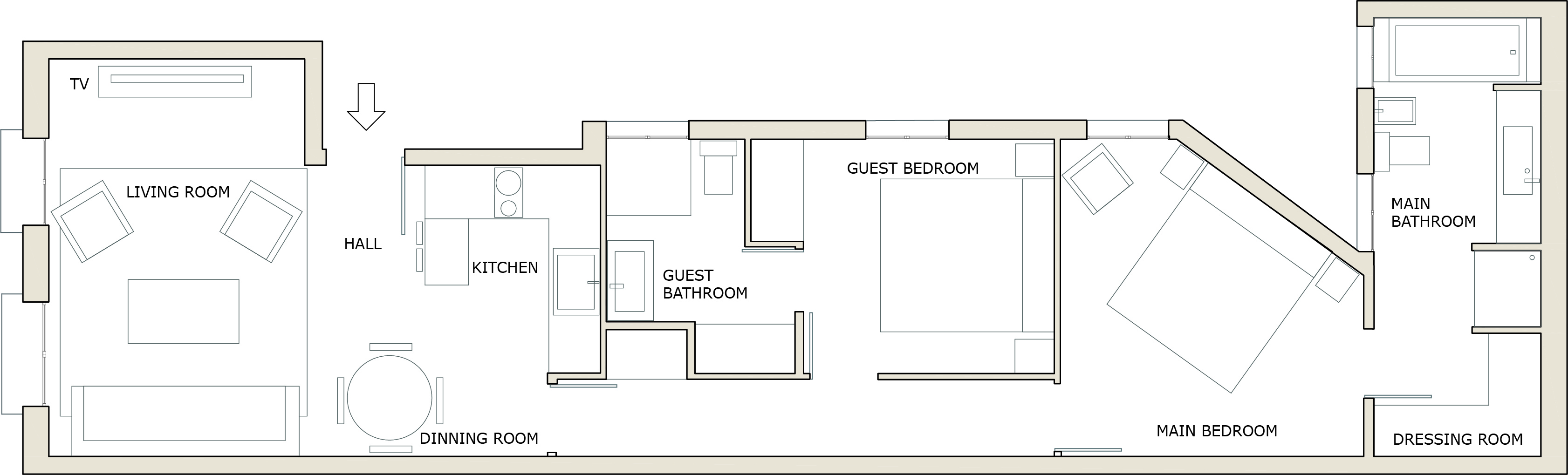 Plano del apartamento