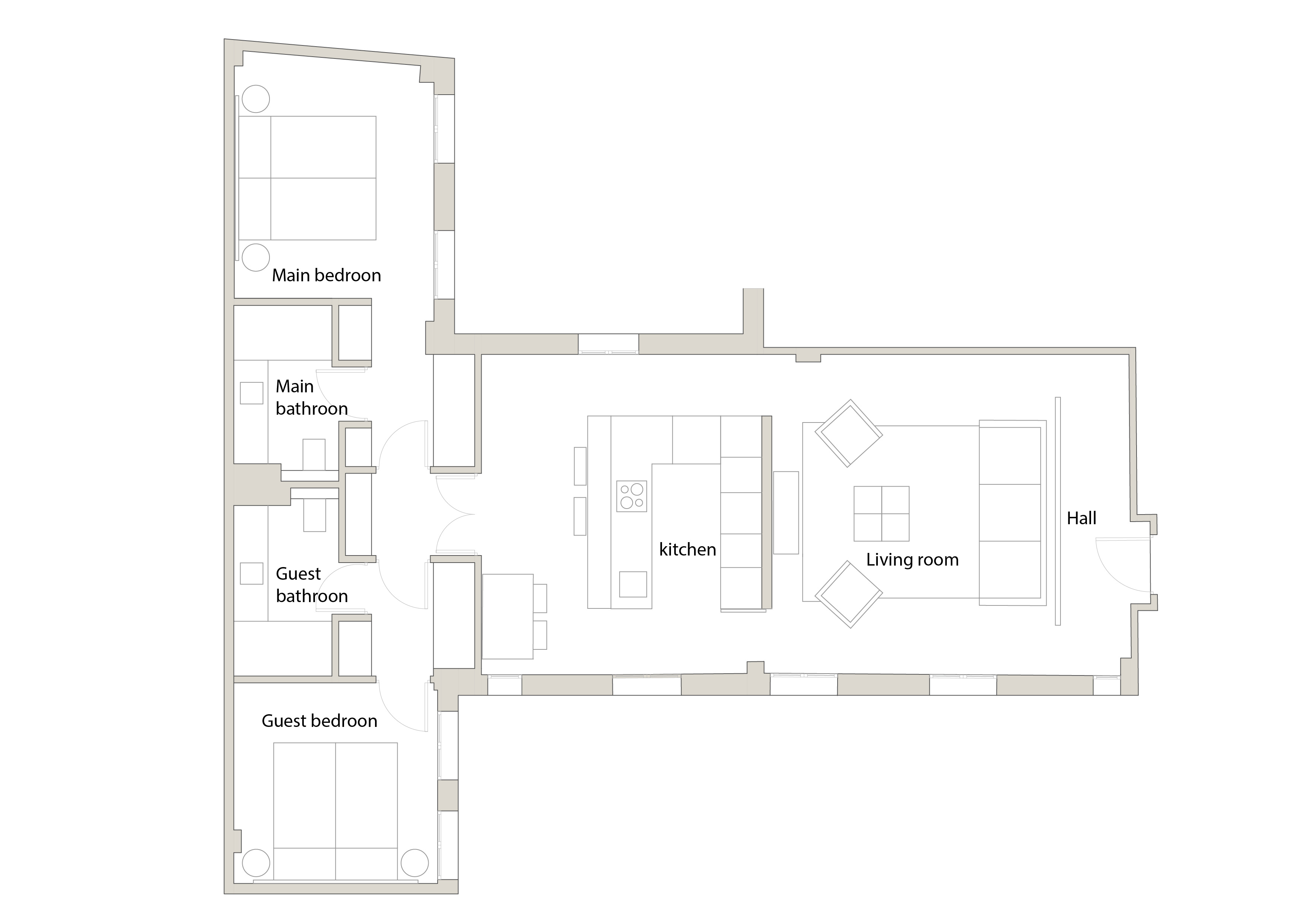 Plano del apartamento