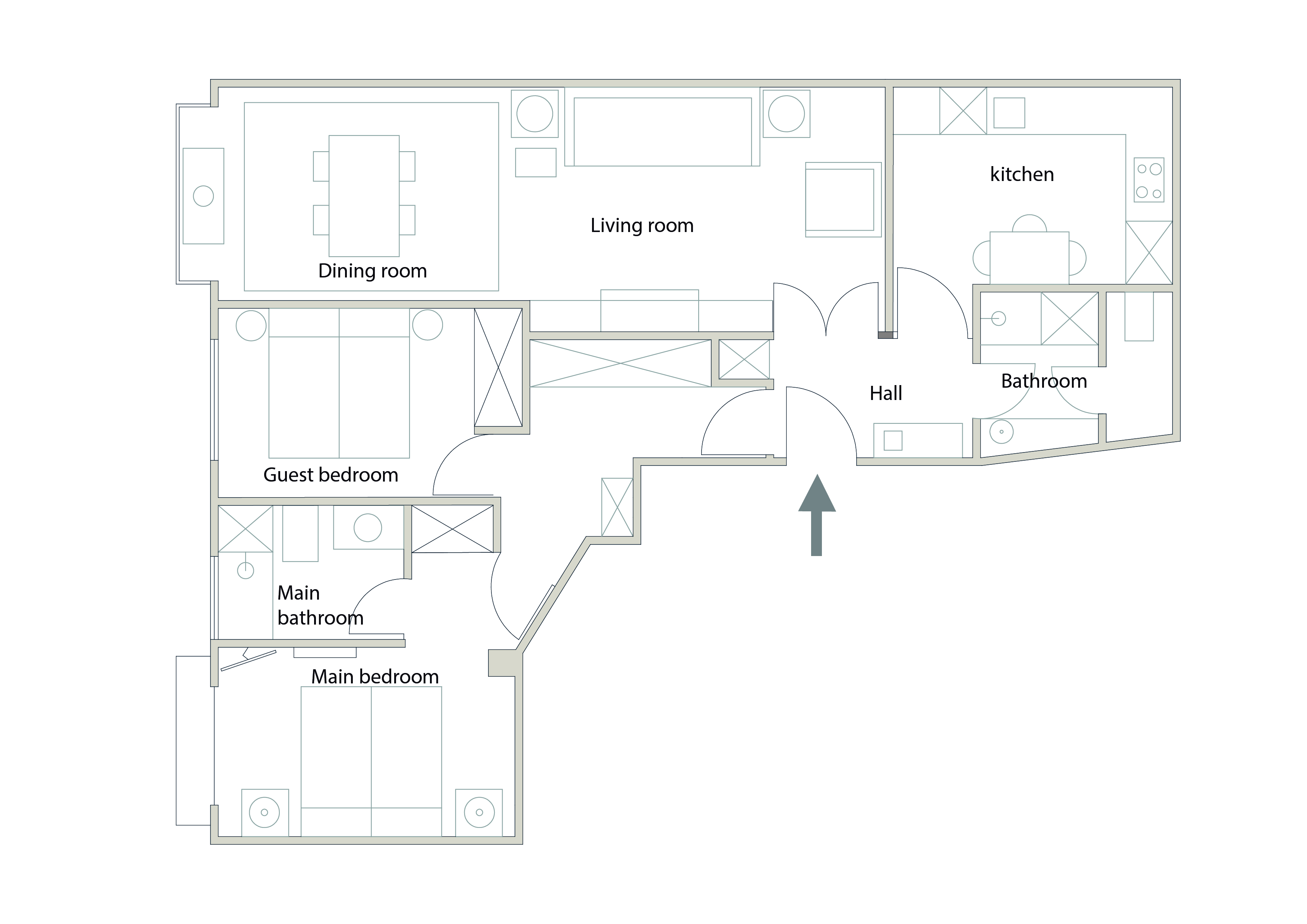 Plano del apartamento