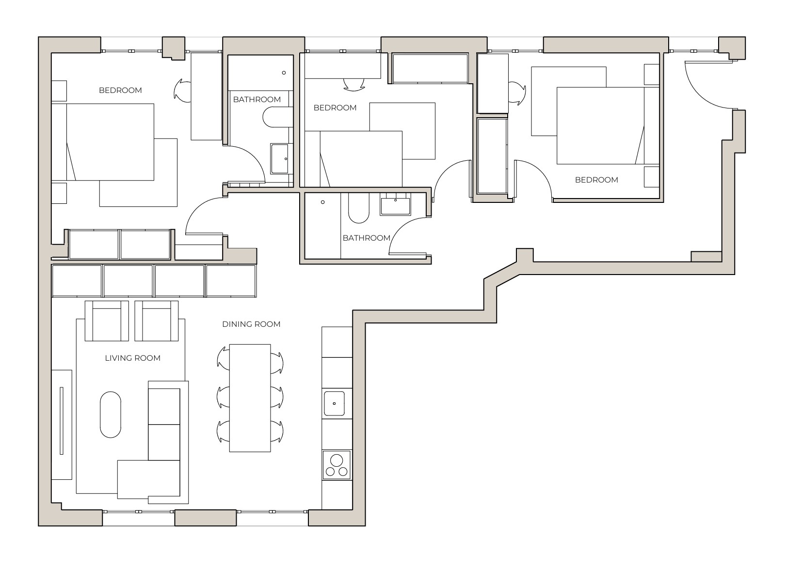 Plan of the apartment
