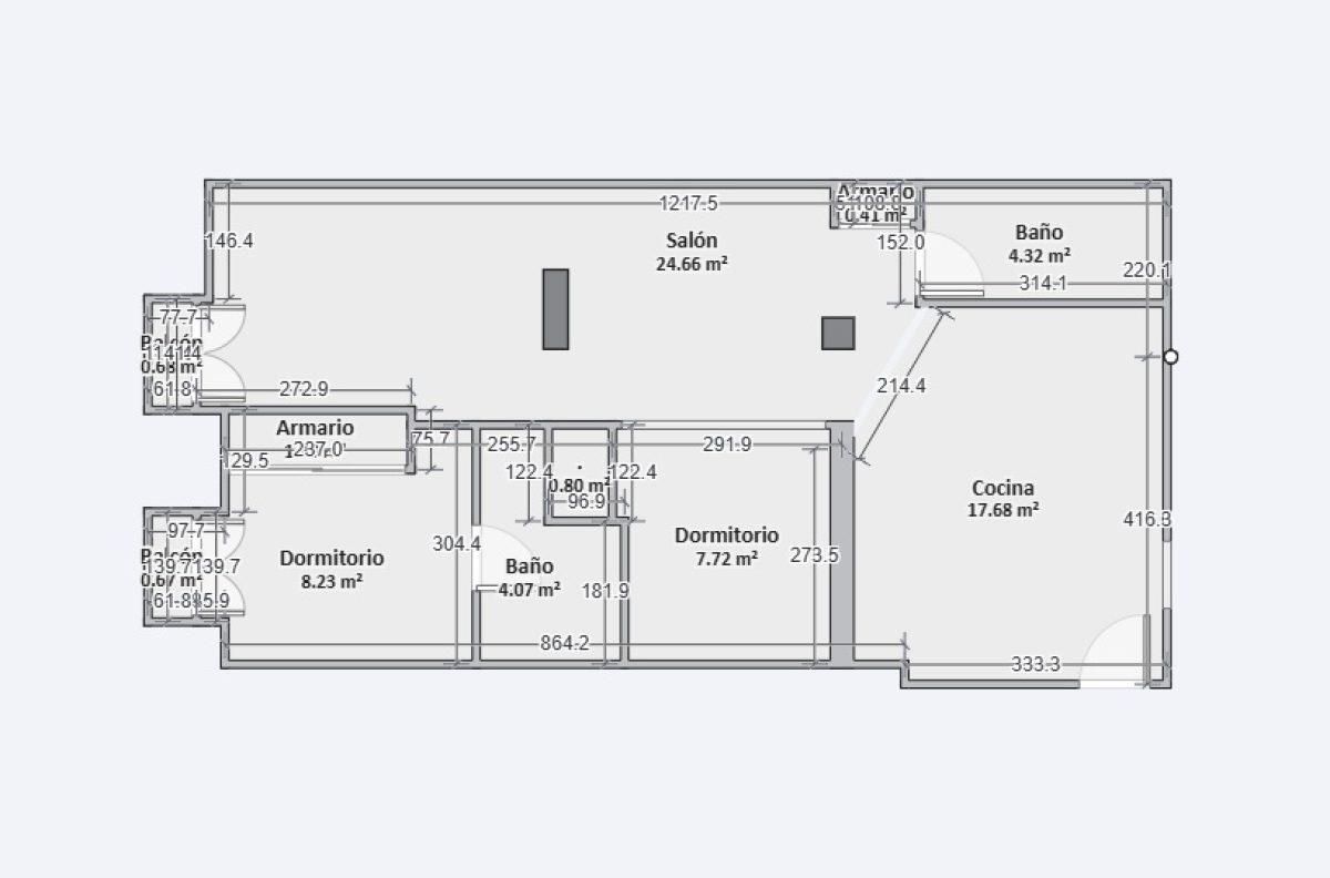 Plano del apartamento