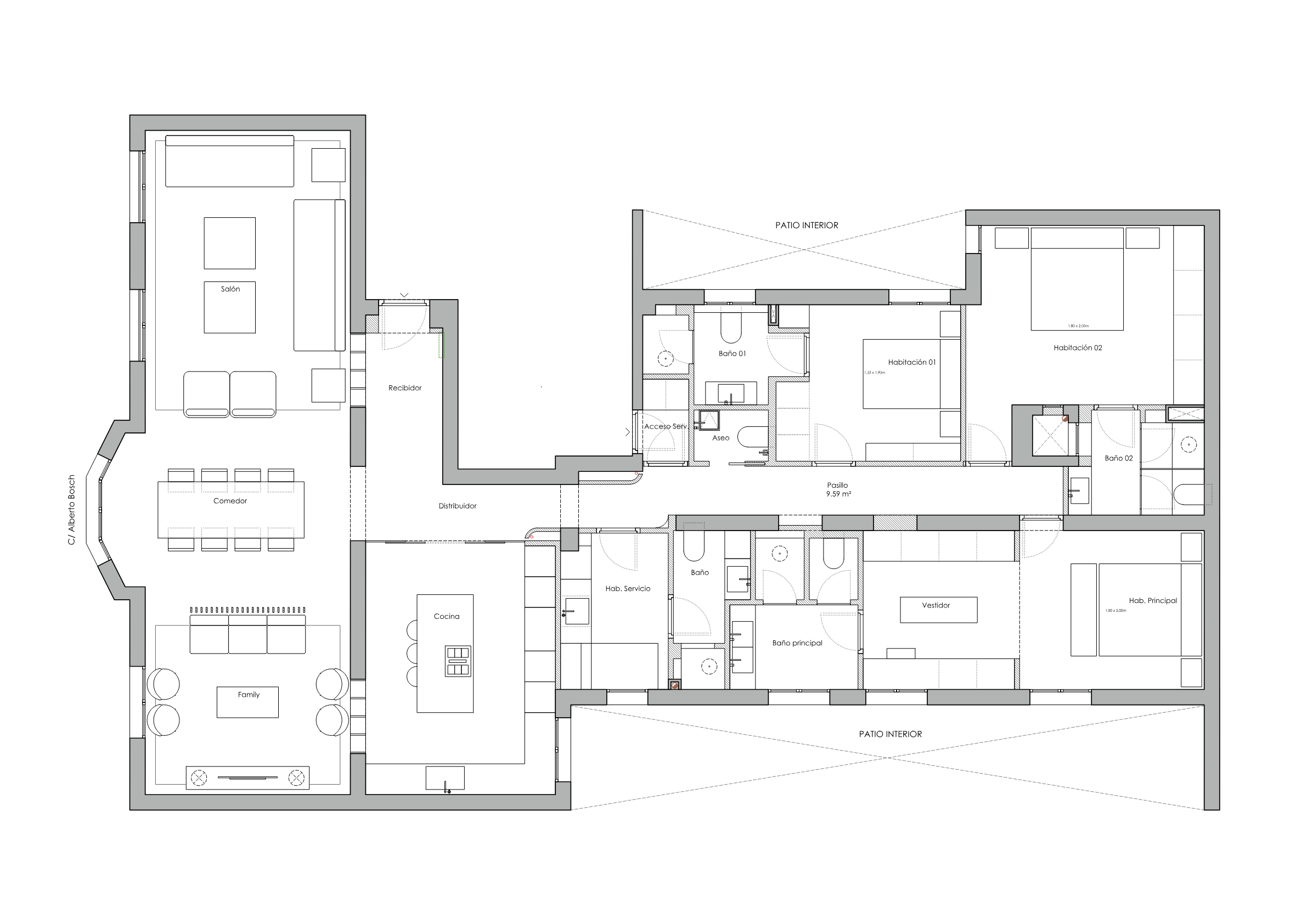 Plan of the apartment