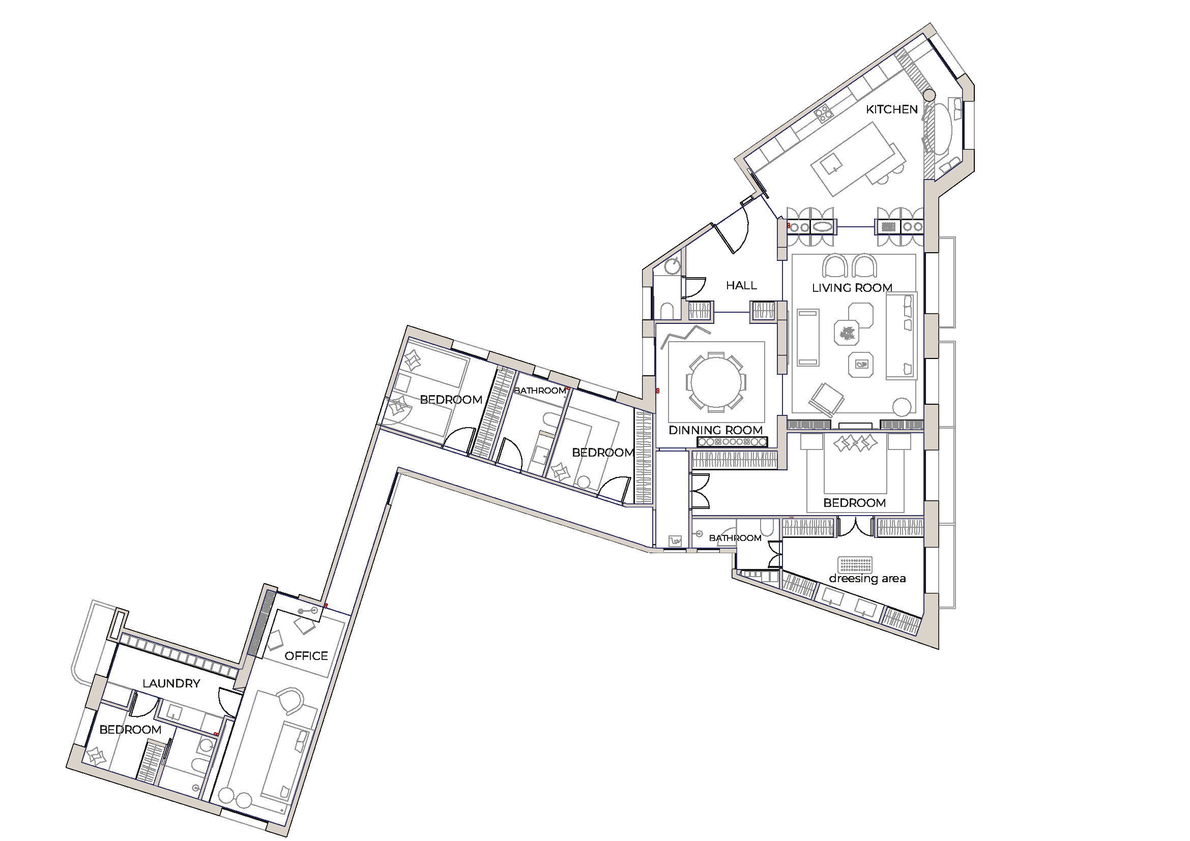 Plano del apartamento