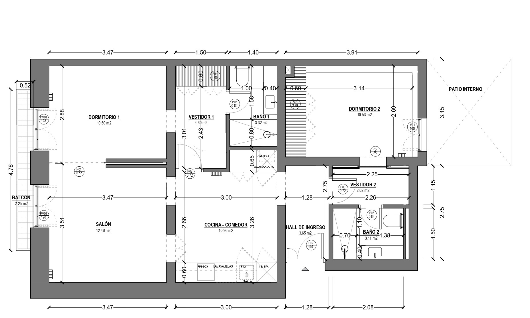 Plan of the apartment