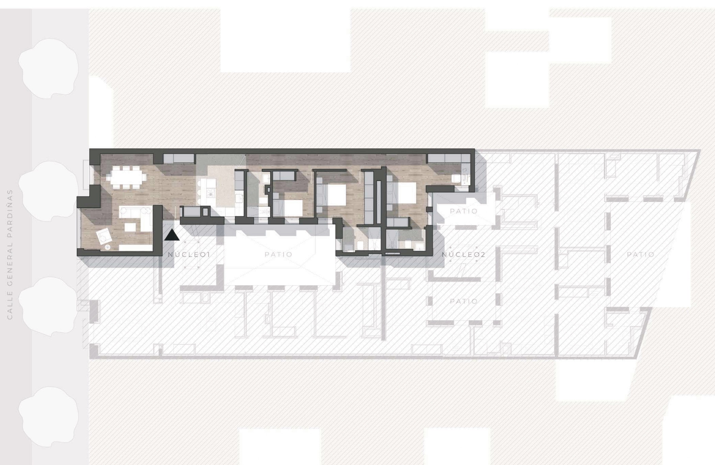 Plan of the apartment