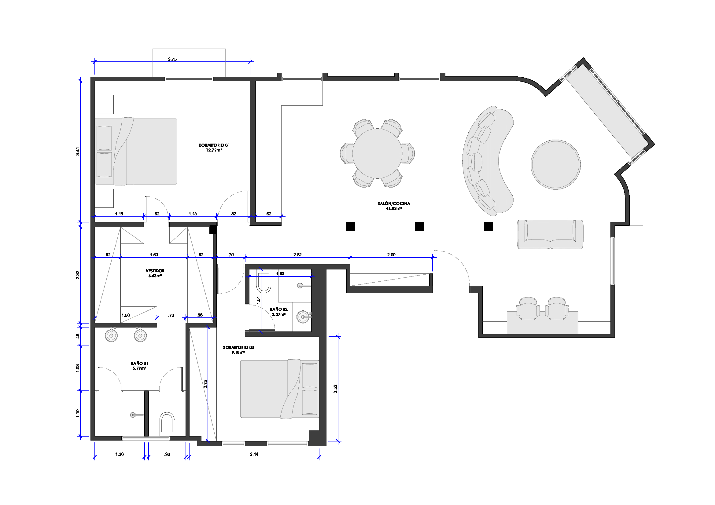 Plano del apartamento