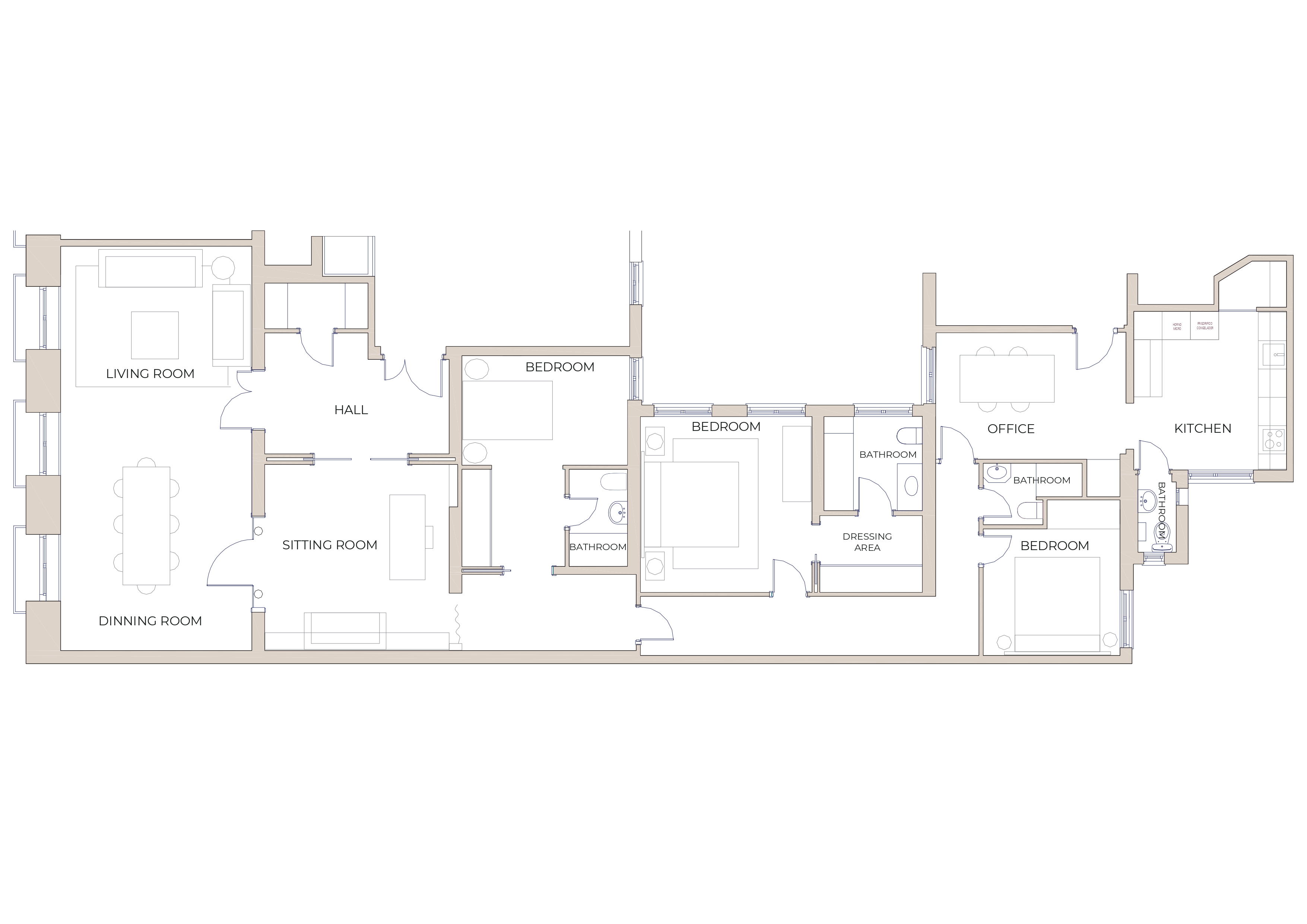 Plan of the apartment