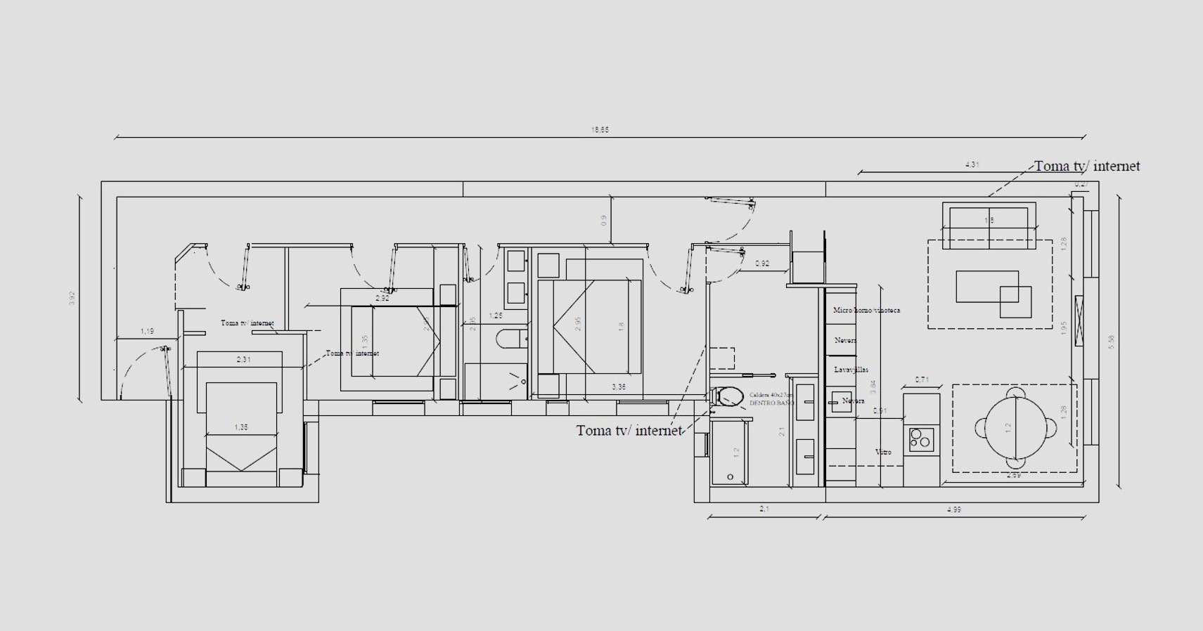 Plan of the apartment