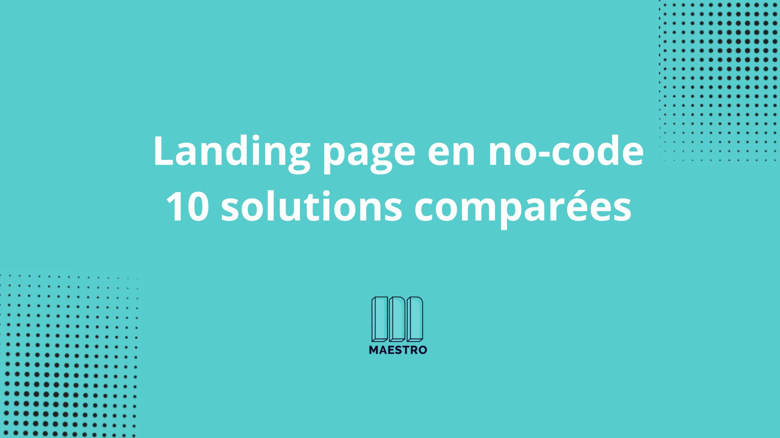 Outils landing page en No code