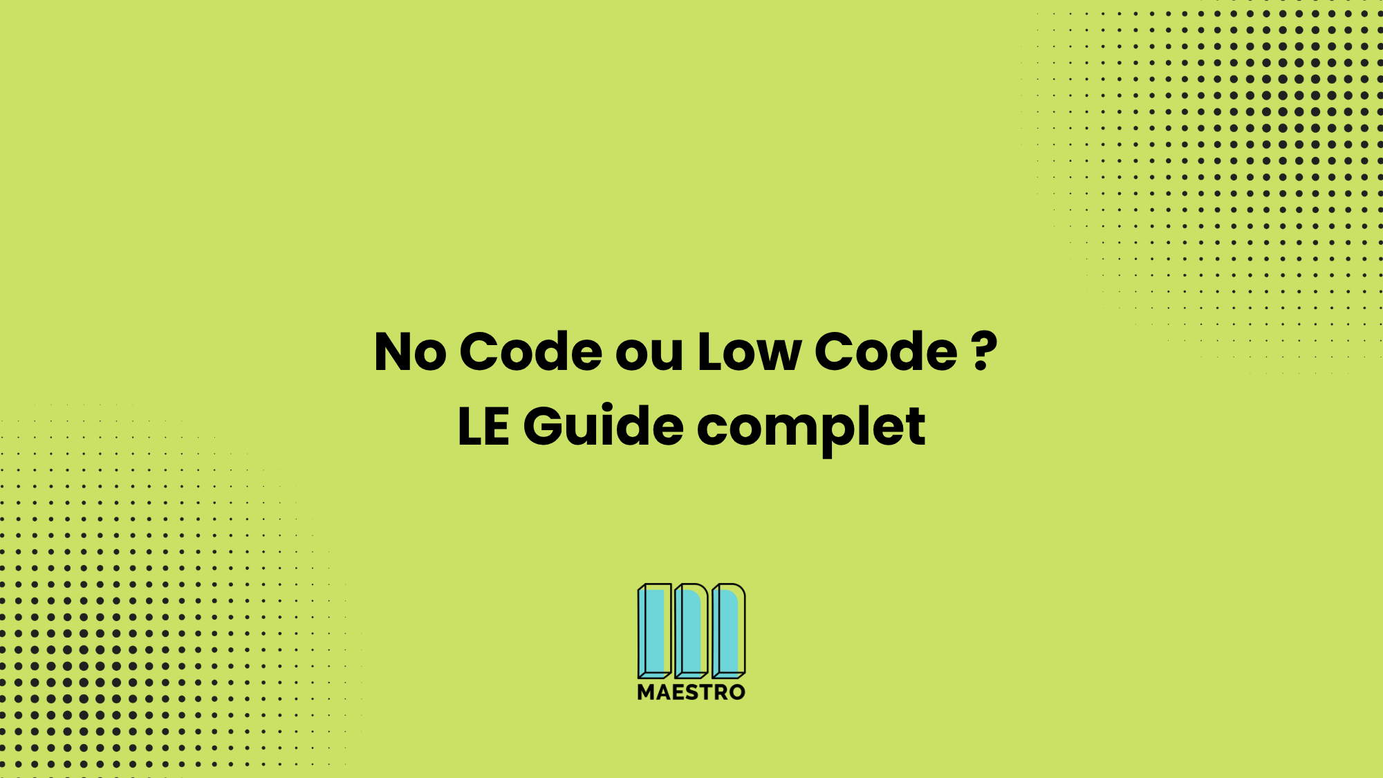 Différence low code et no code