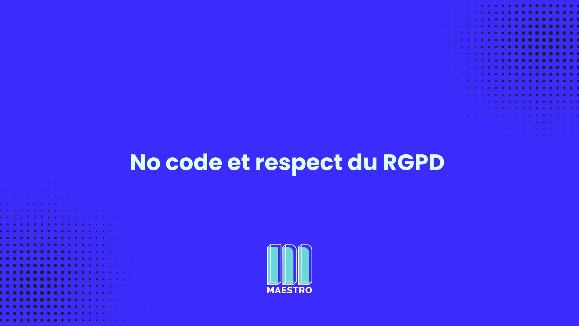 no code et rgpd