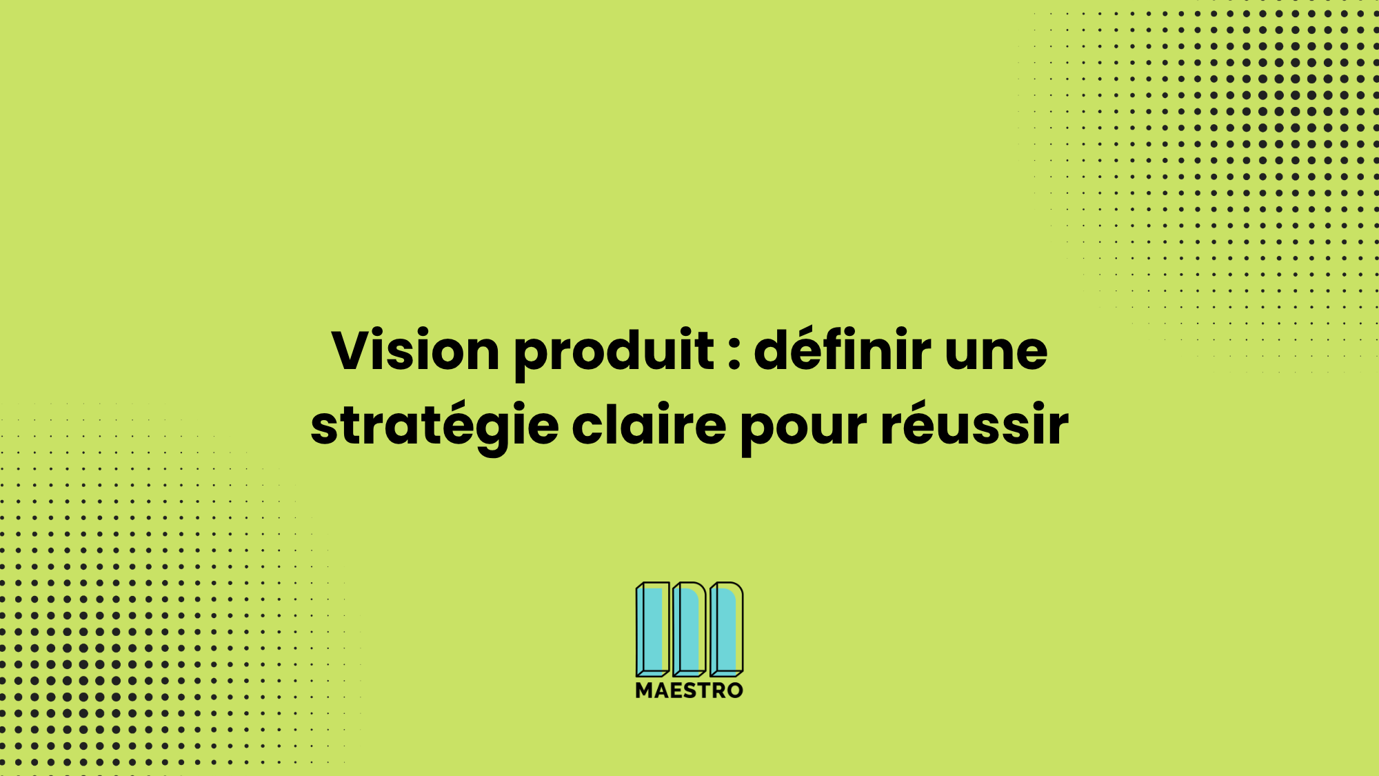 Illustration d'une product vision