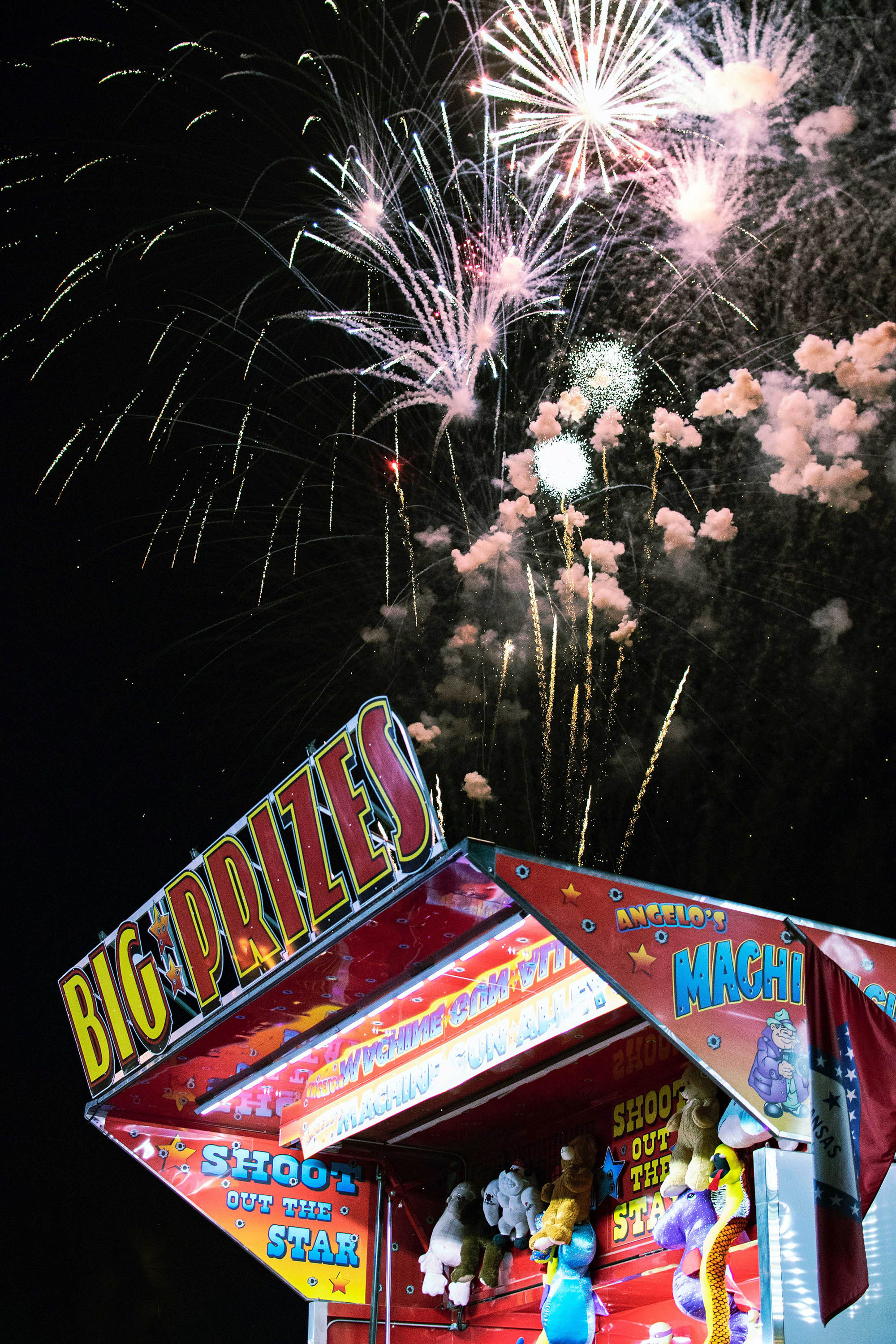 Spielomat mit Feuerwerk