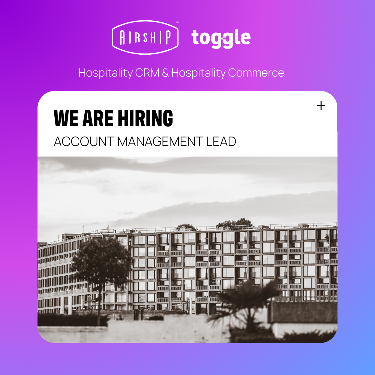 We're Hiring: Account Mangement Lead