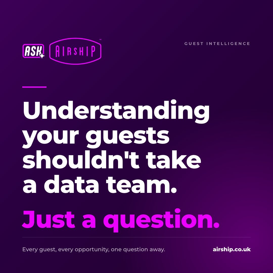 Understanding your guests shouldn't take a data team. Just a question.