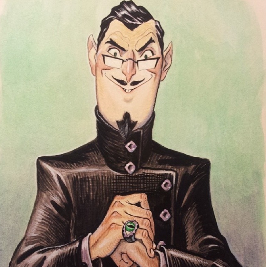 Cartoon headshot of Dr. Critchlore