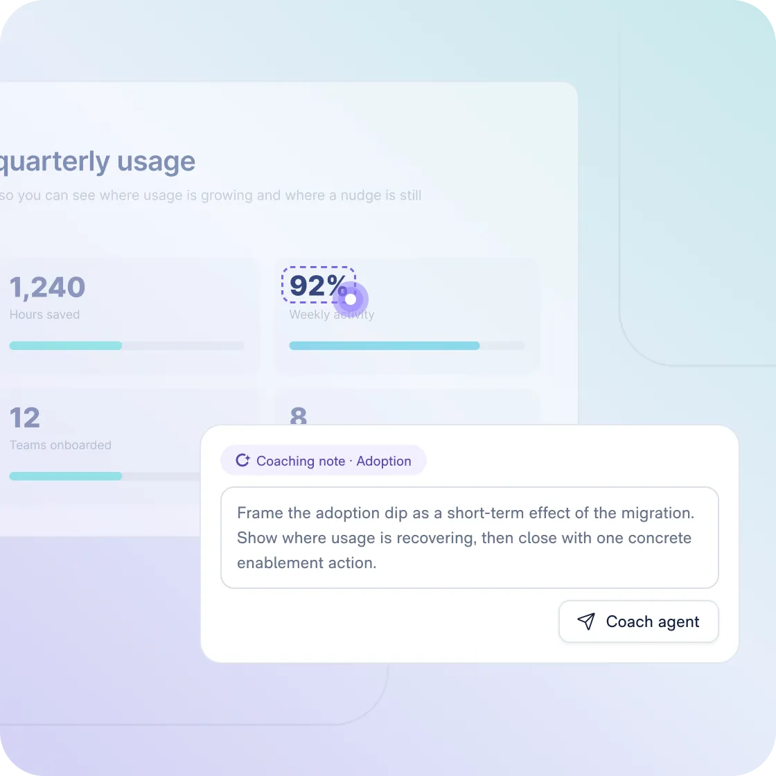 Review the plan with an AI coaching note