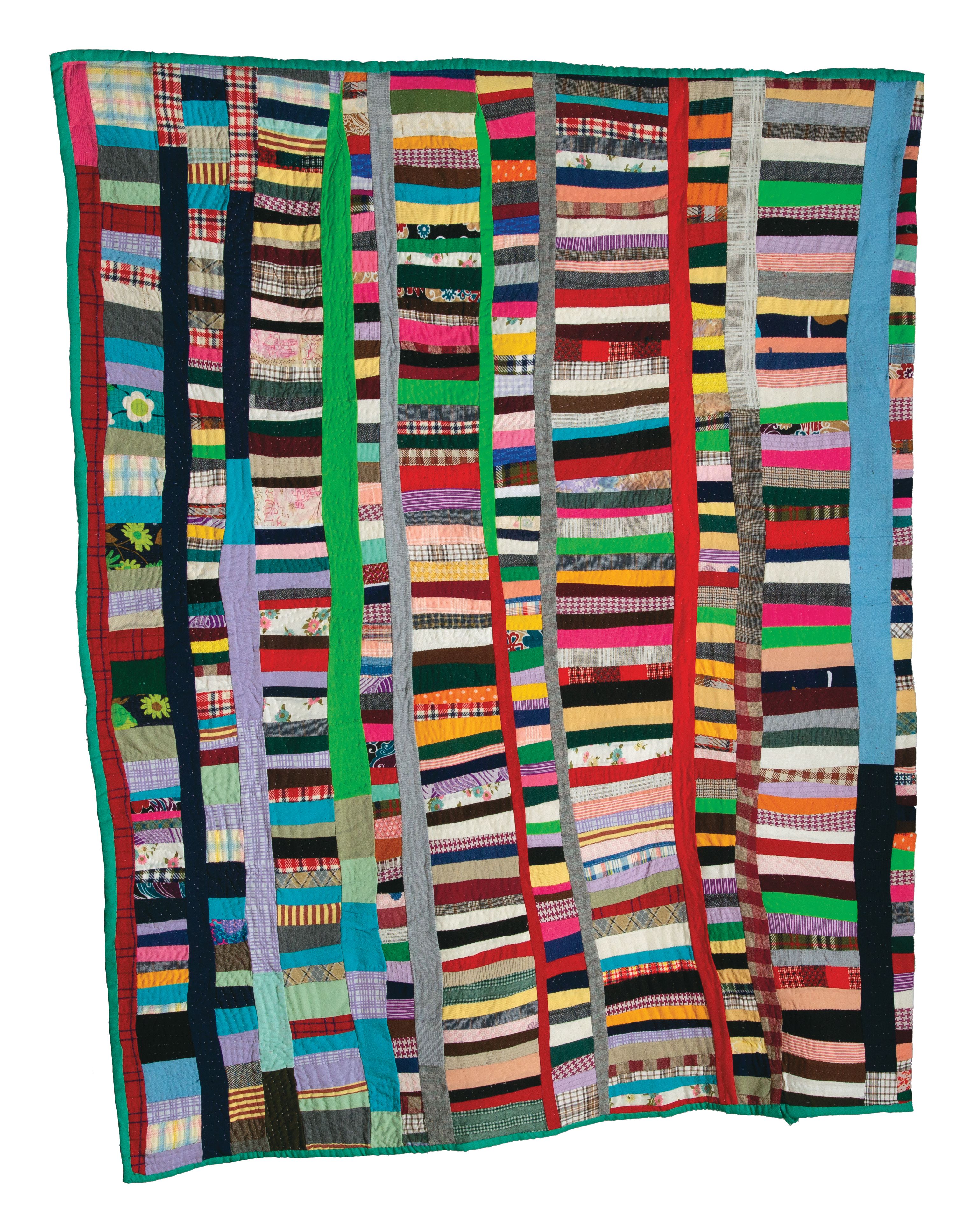Improvisational Strip Quilt, Mabel Williams
