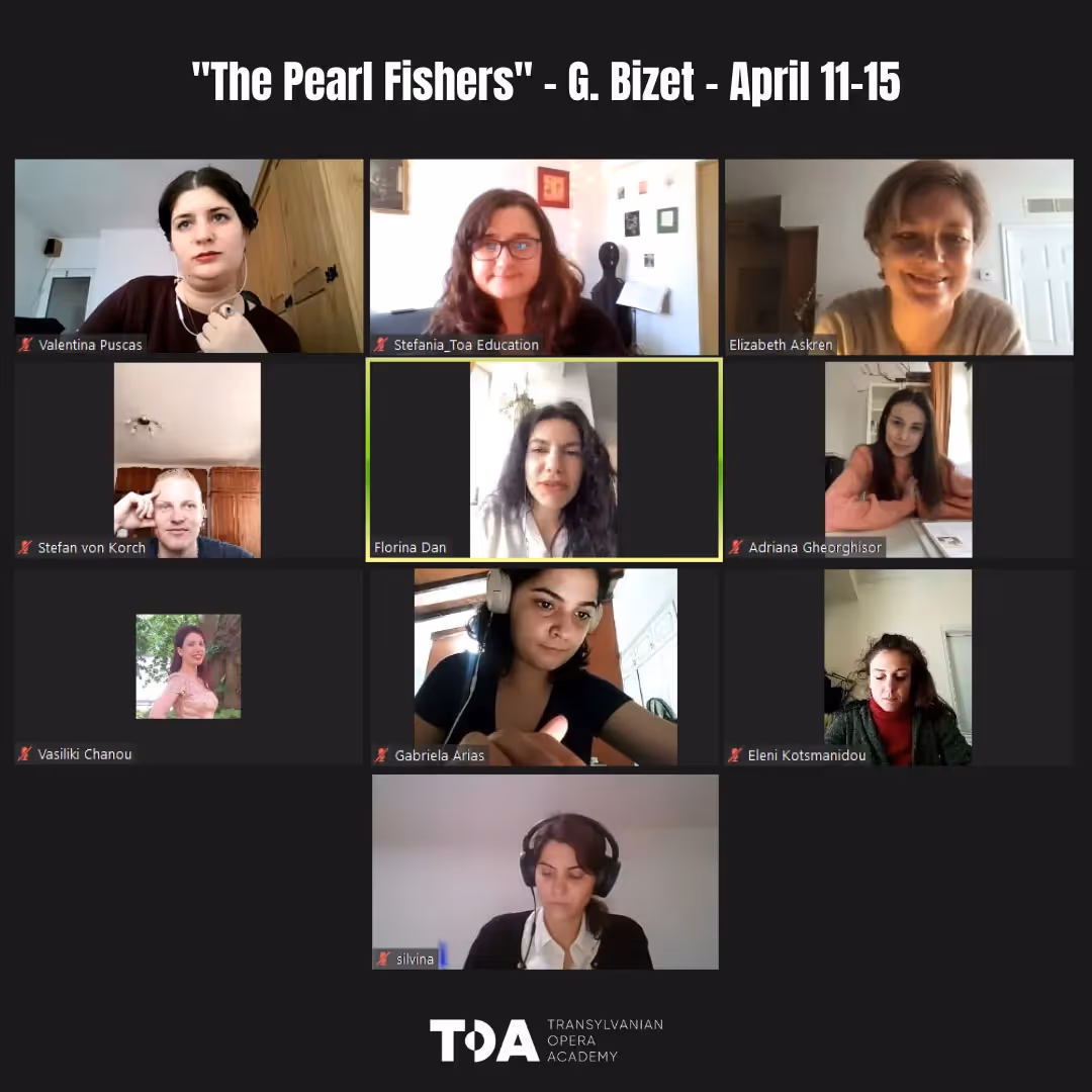 Pearl Fishers online opera workshop