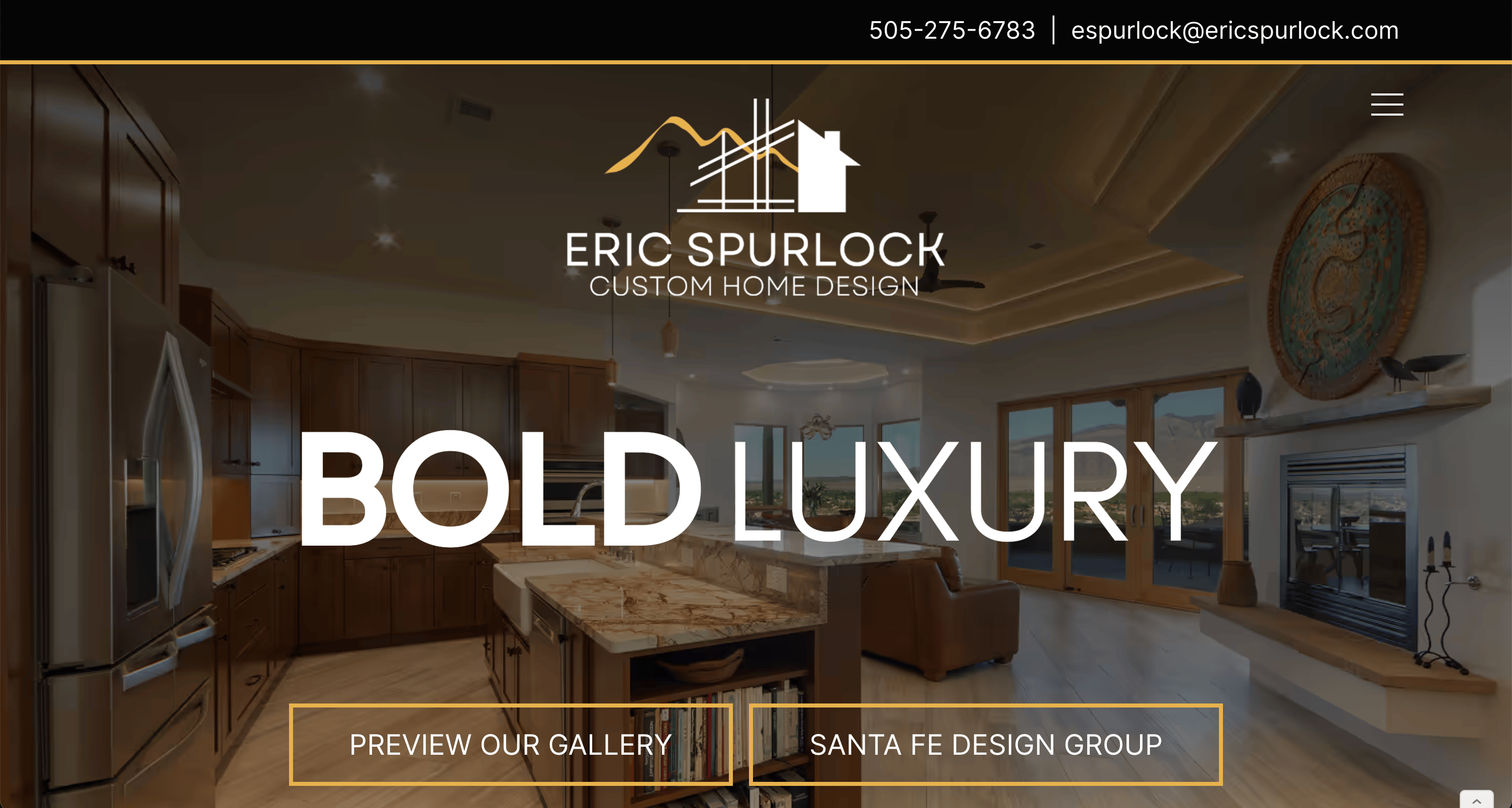 Eric Spurlock Custom Home Design Website