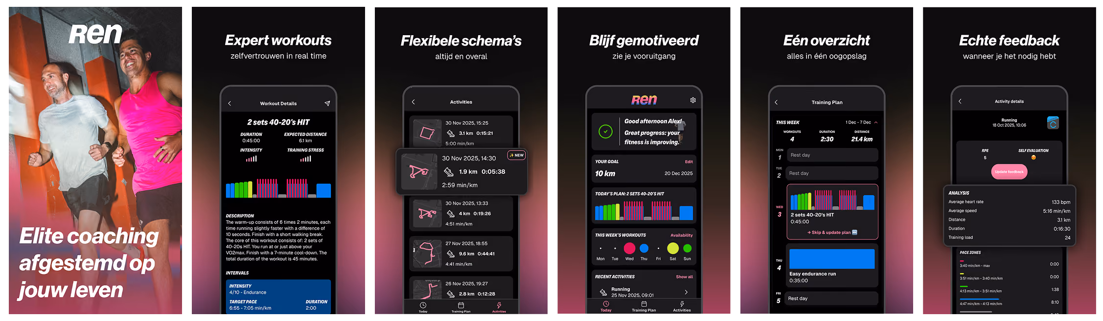 REN app previews