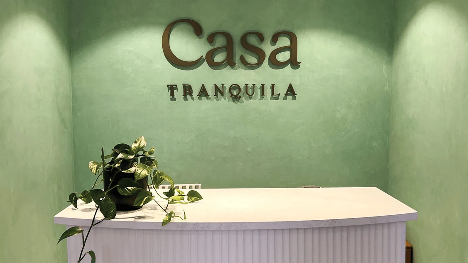 Casa Tranquila Sales Suite Sign
