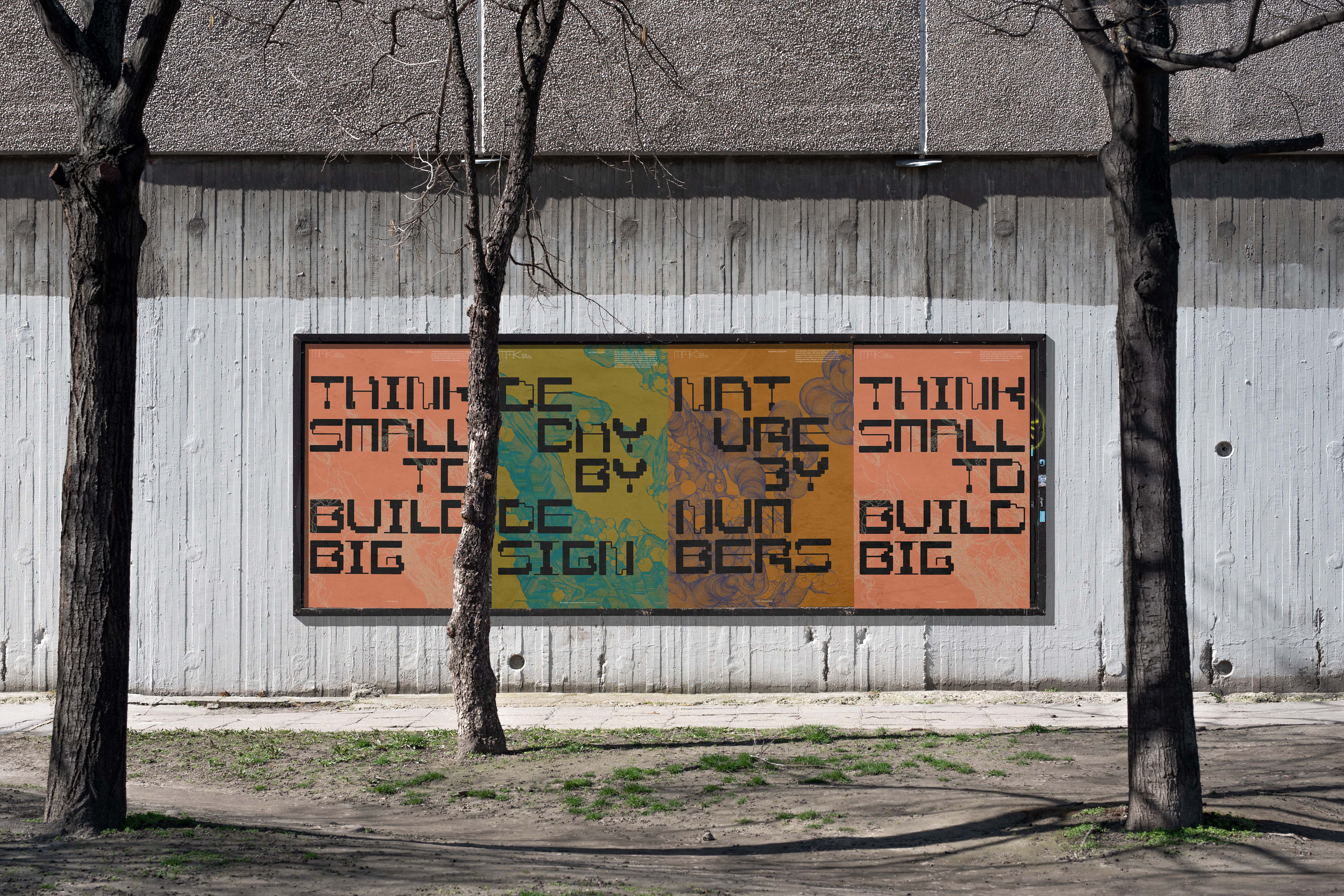 Poster mockup for Material Ecology project