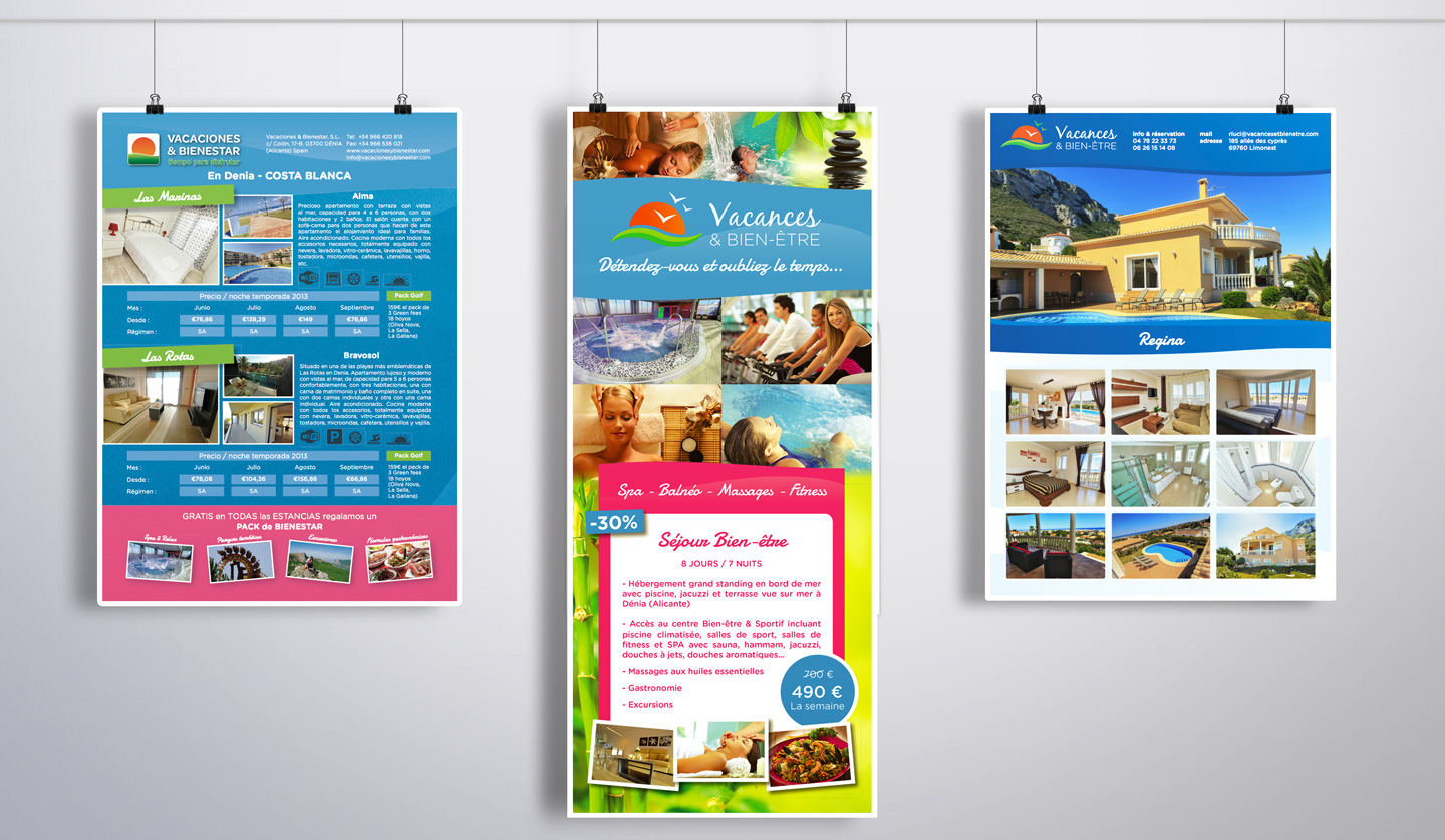 Communication elements for vacation agency