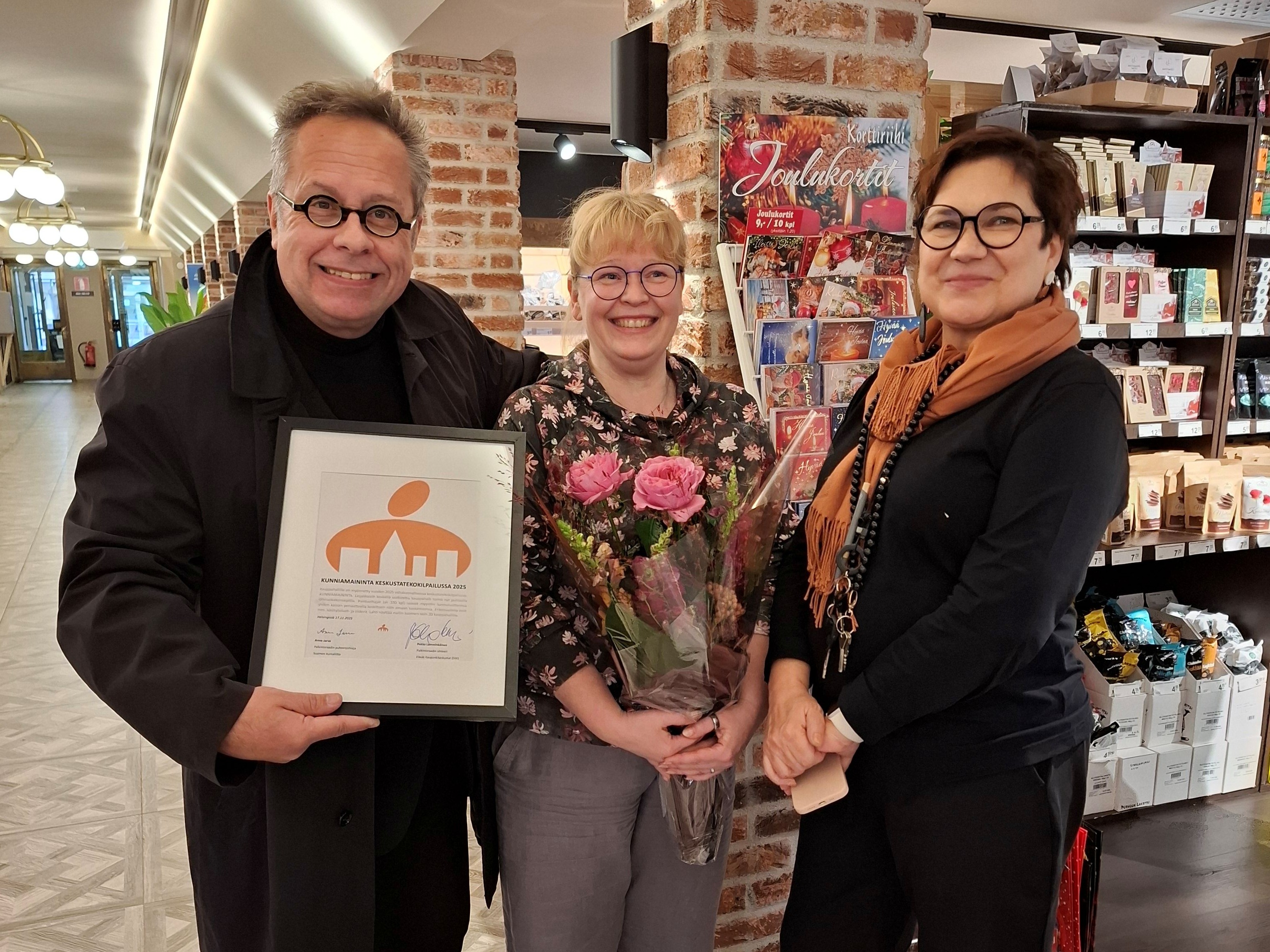 Lahden Kauppahalli sai kunniamainnan