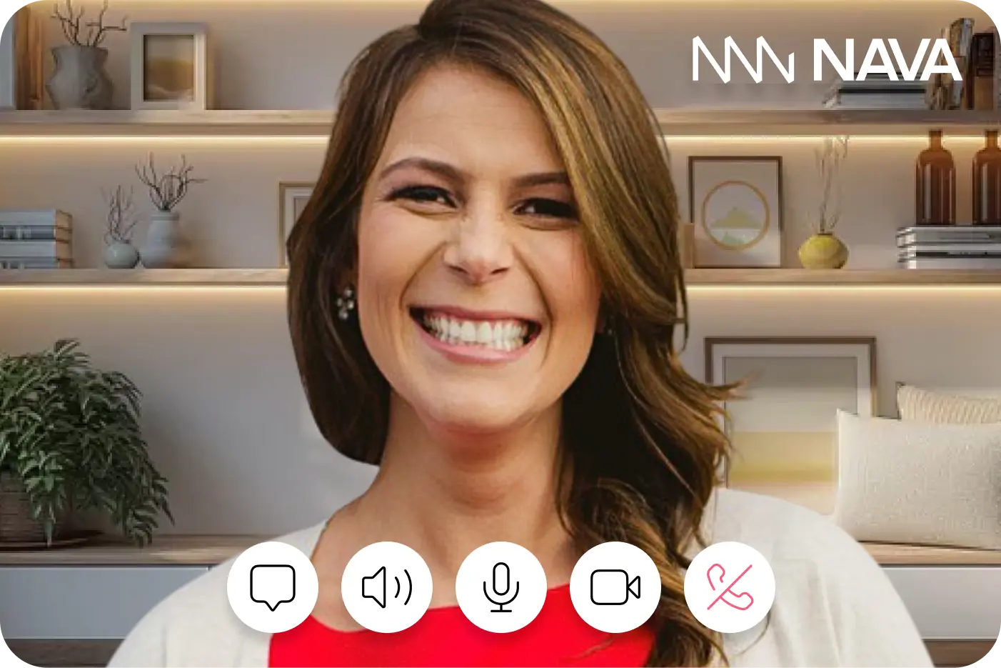Image of Nava consultant on video chat