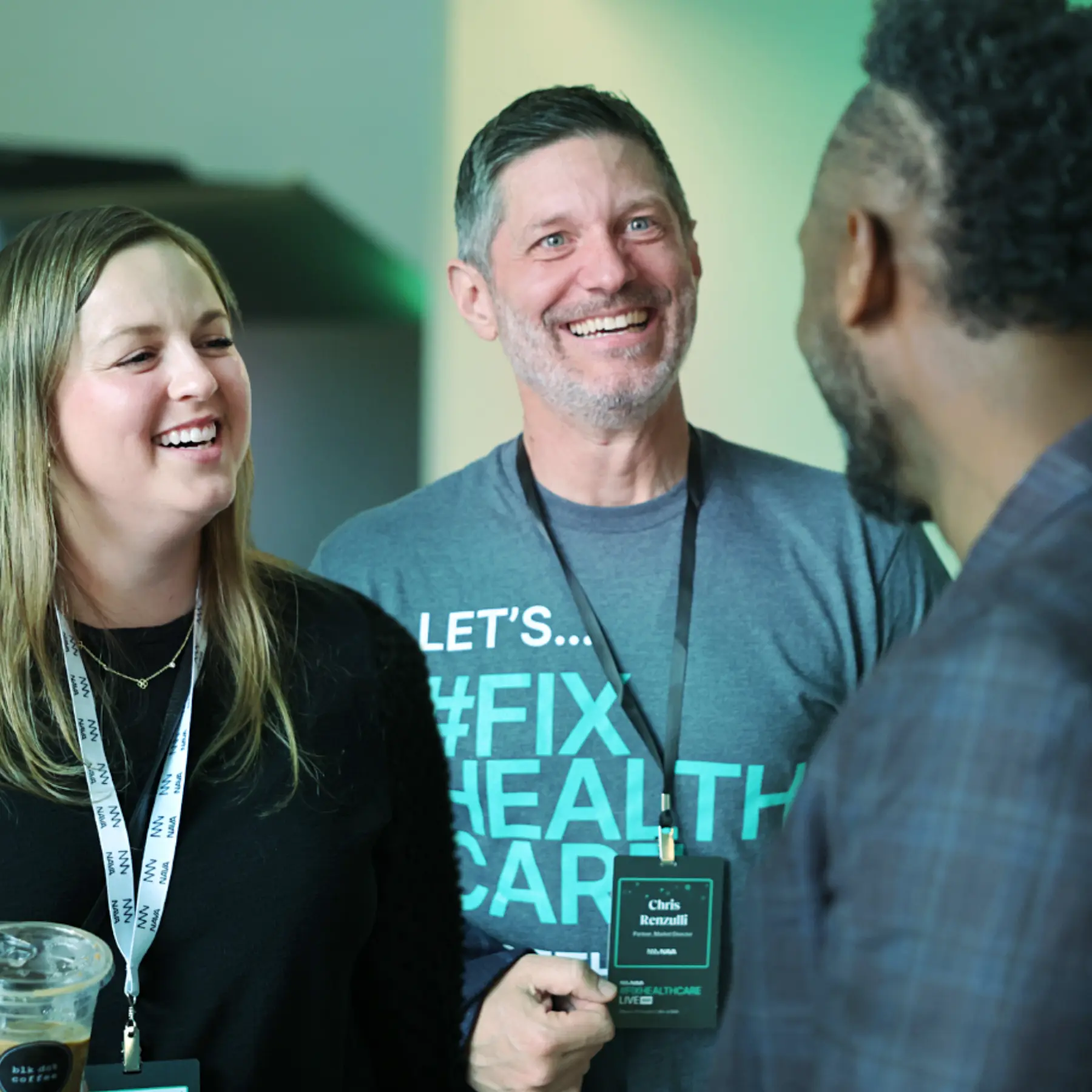 Photo of Nava Benefits team members and industry professionals in conversation