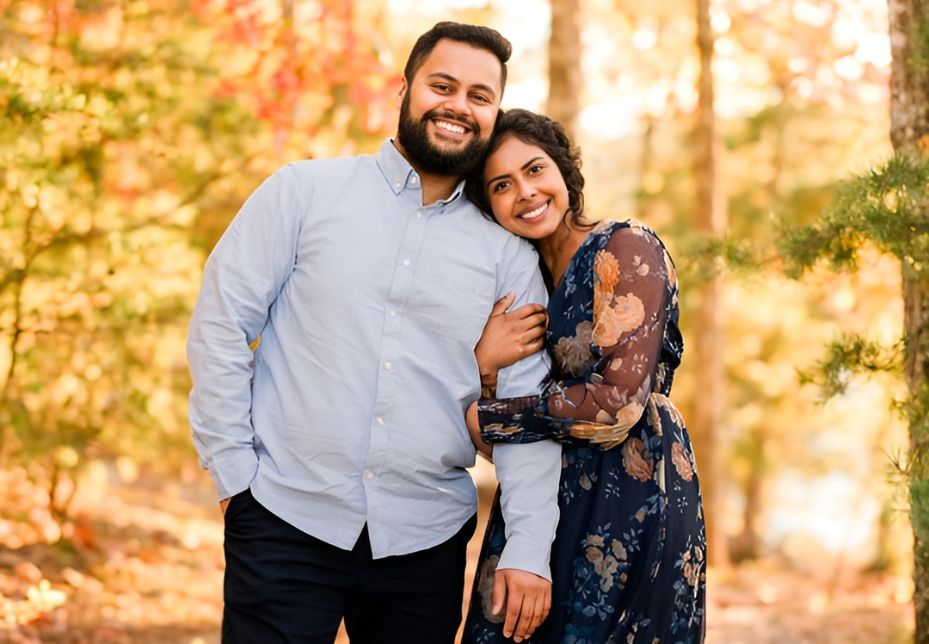 Dr. Tahsin Anwar with her partner