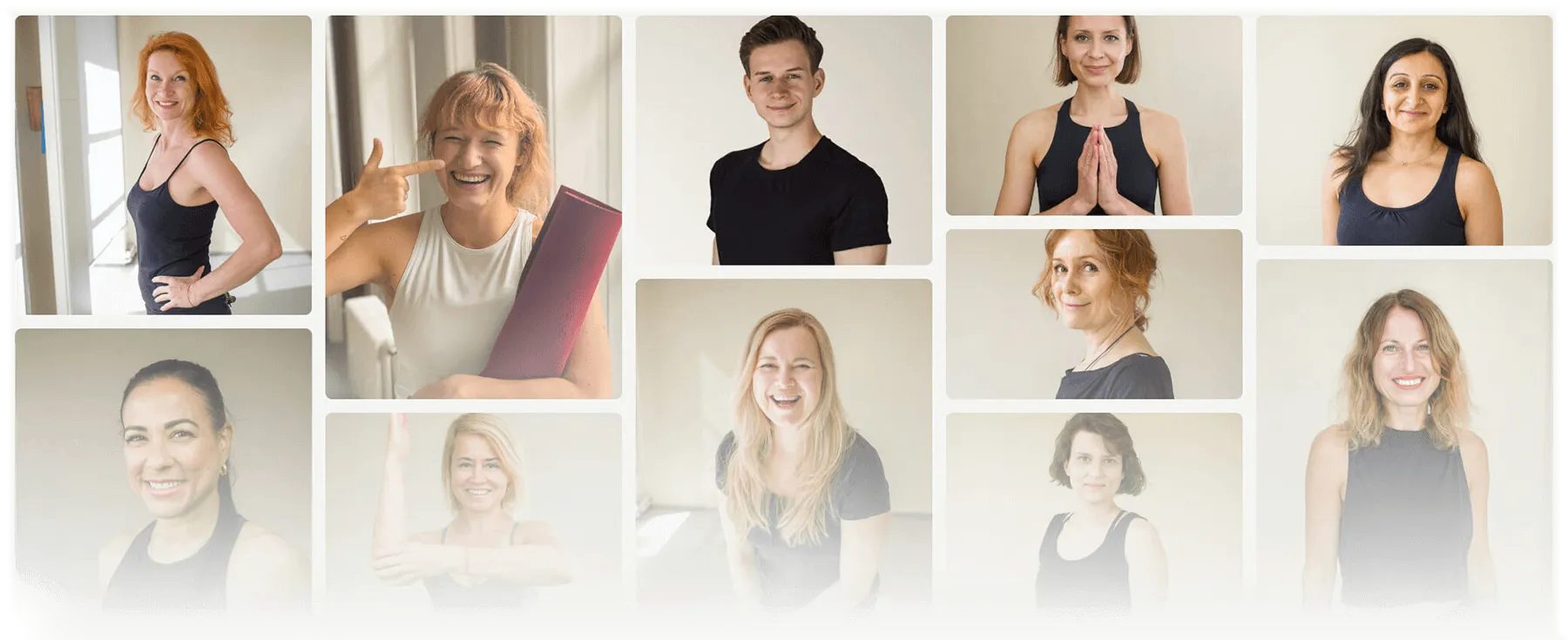 Koláž fotek lektorů