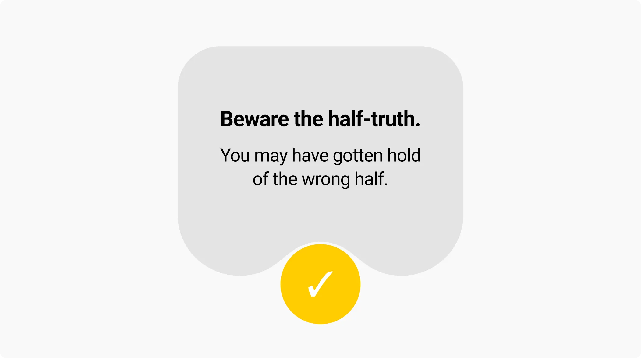 Telling the truth