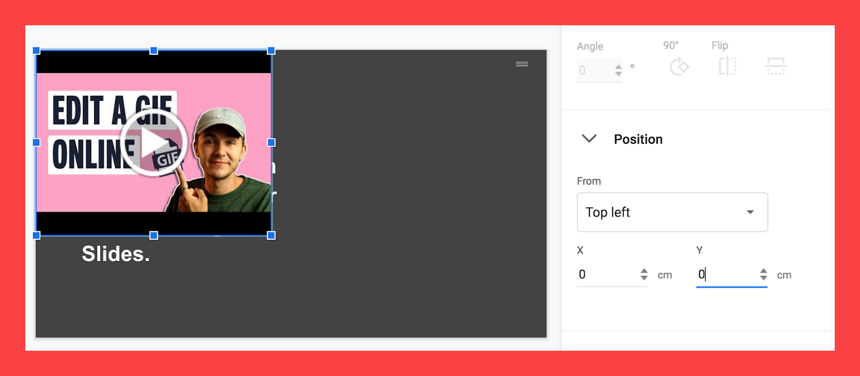 how do you make a google slides presentation loop