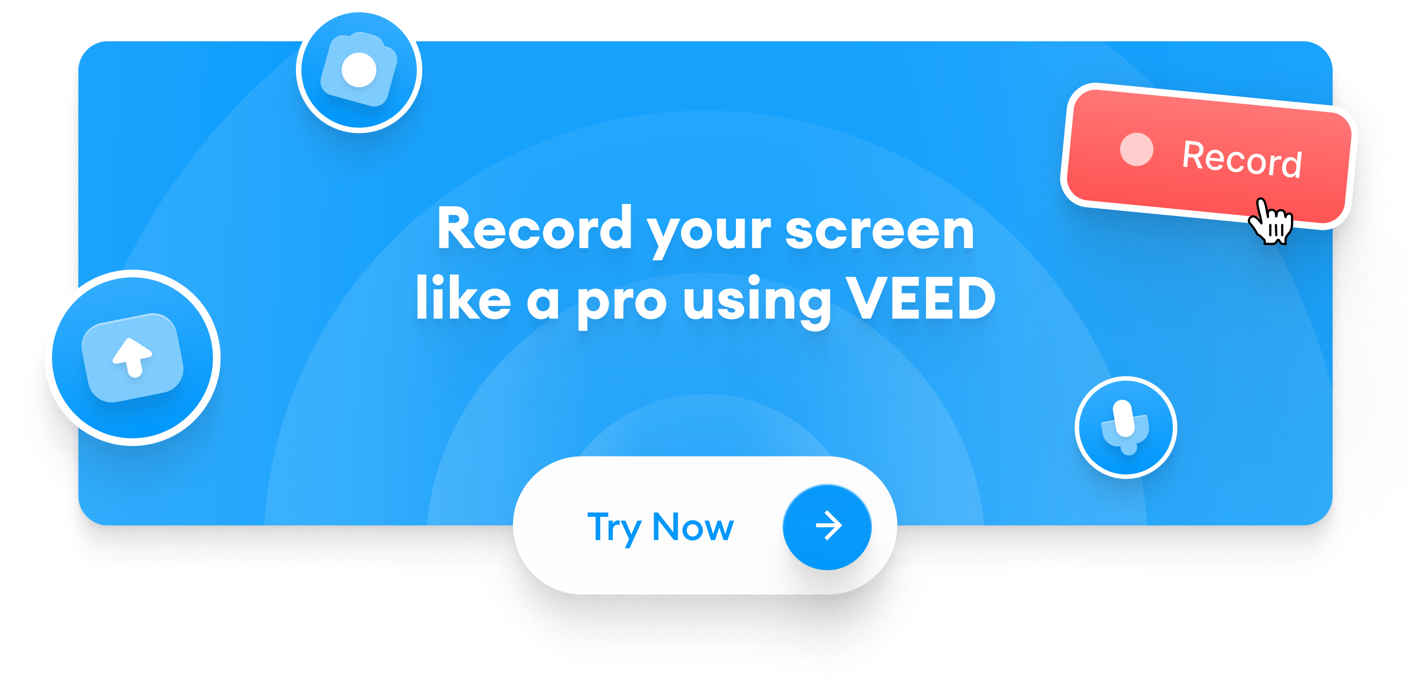 Call-to-action banner leading to VEED's screen recorder